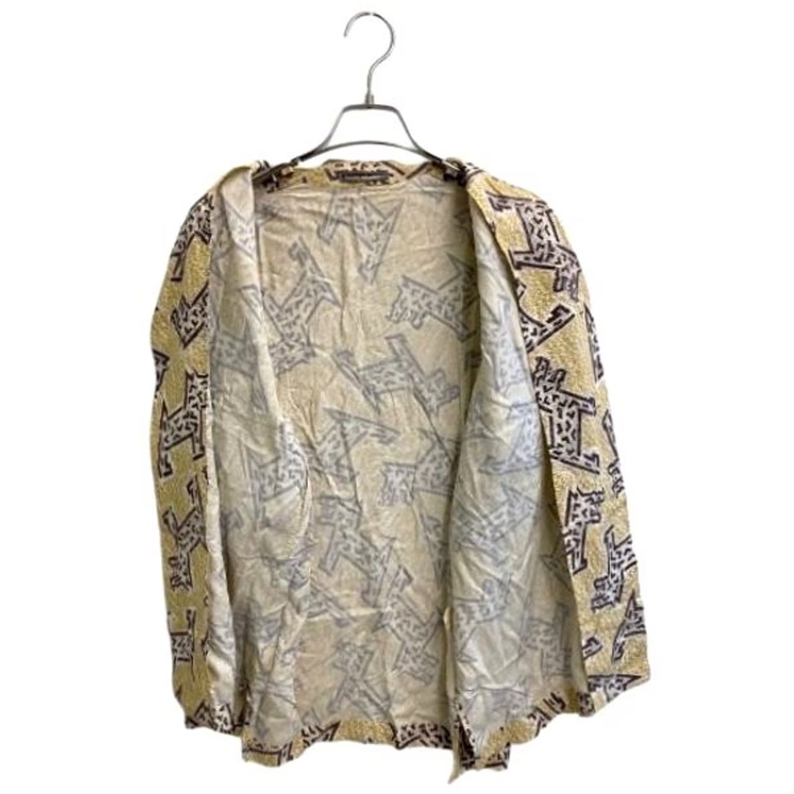 Issey Miyake ISSEY MIYAKE RAYON PATTERNED SHORT SLEEVE SHIRT MEN SIZE M BEIGE x BROWN USED Size US M / EU 48-50 / 2 - 3 Thumbnail