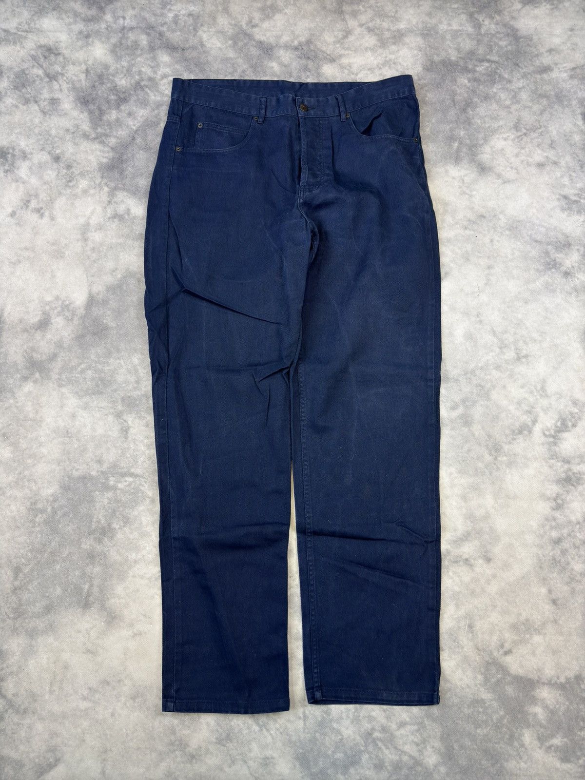 Burberry × Vintage Vintage Thomas Burberry Denim Pants Casual Old Money Rare Size US 35 - 3 Thumbnail
