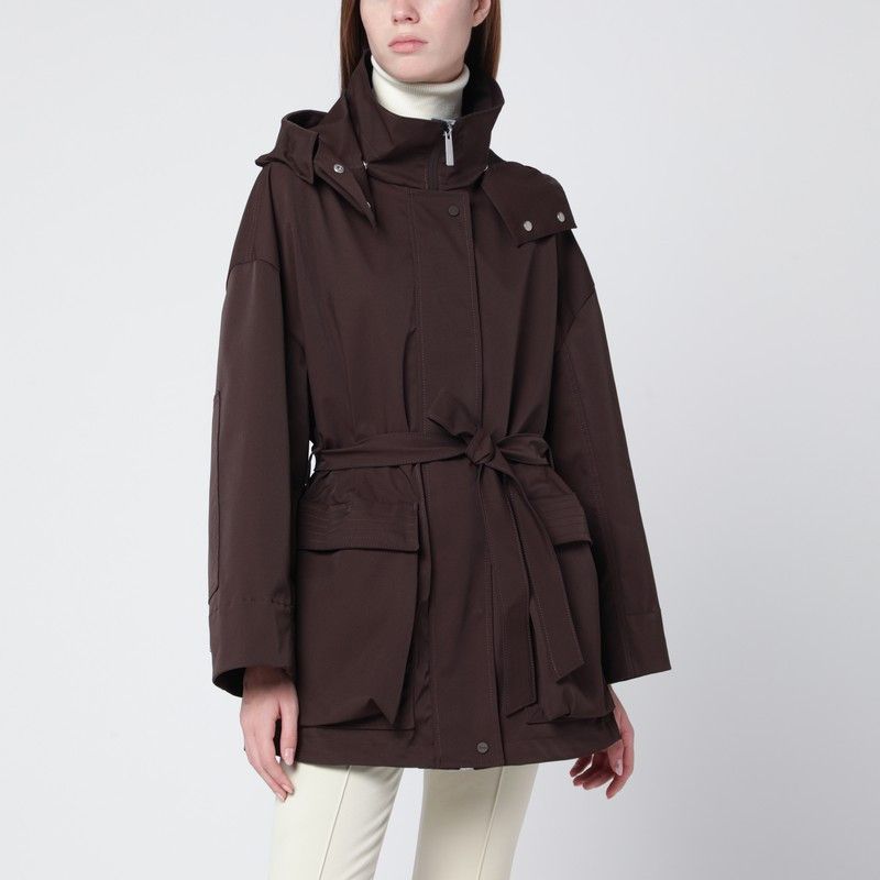 Herno Herno Short Laminar Coffee-Colored Parka Size M / US 6-8 / IT 42-44 - 1 Thumbnail