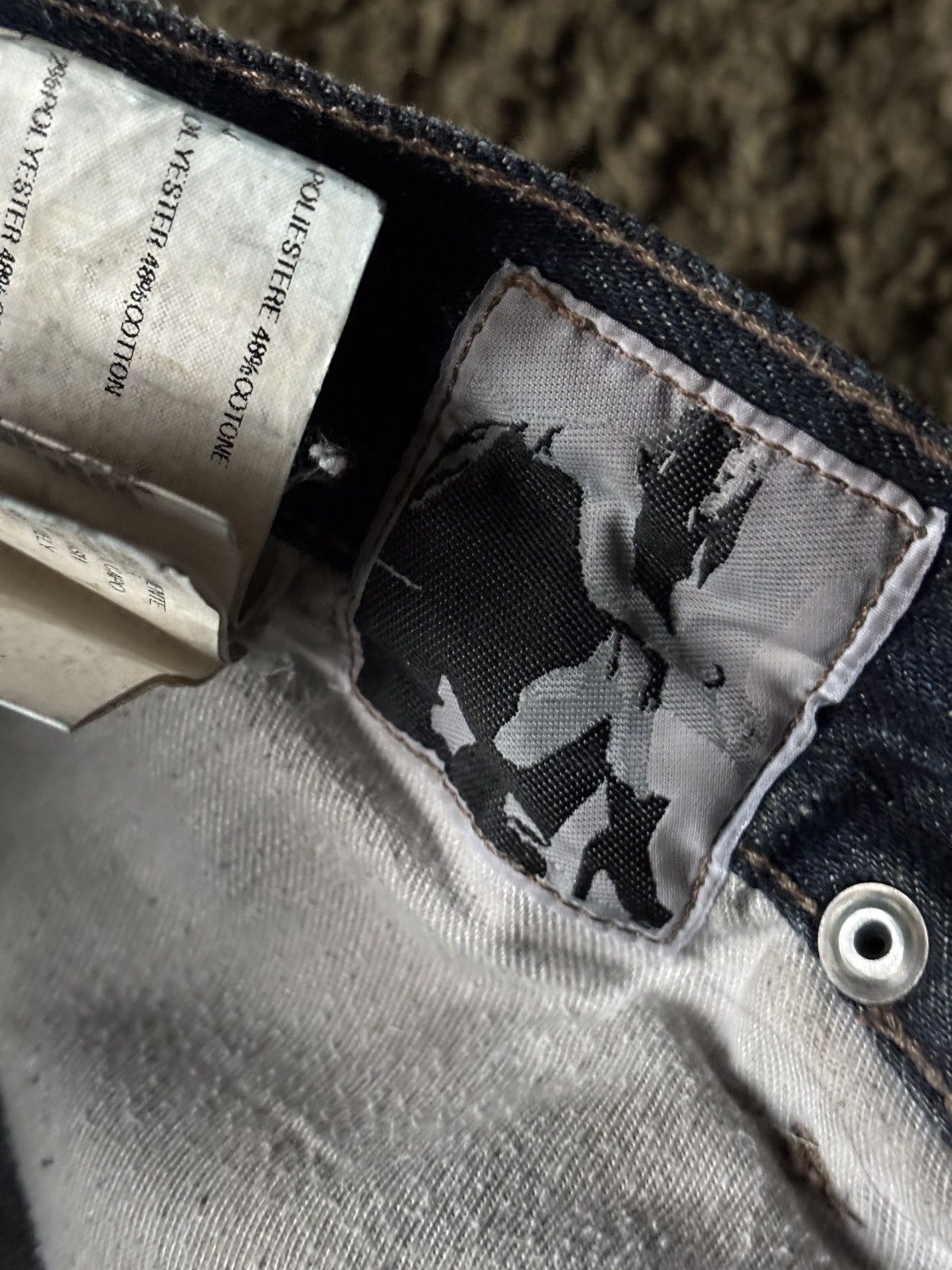Rick Owens Drkshdw SS09 Rick Owens DRKSHDW Detroit Cut Dust Denim Size US 33 - 9 Thumbnail