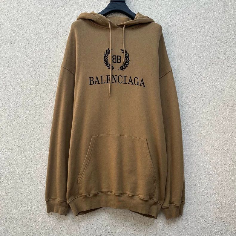Balenciaga Balenciaga Beige Wheat Ear Hoodie Size US M / EU 48-50 / 2 - 1 Thumbnail