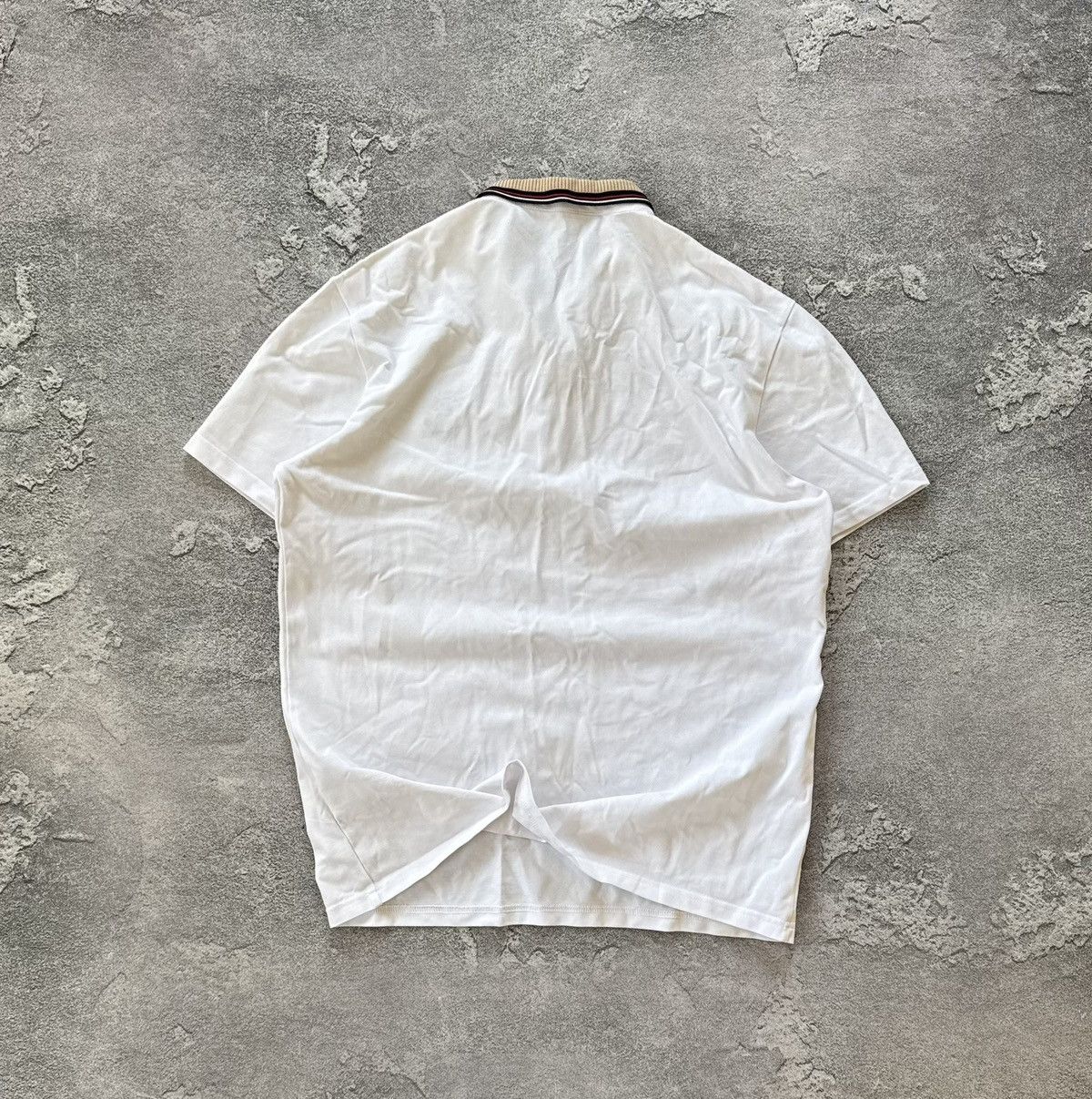 Burberry × Designer Burberry L white polo tee T-shirt old money Size US L / EU 52-54 / 3 - 16 Thumbnail
