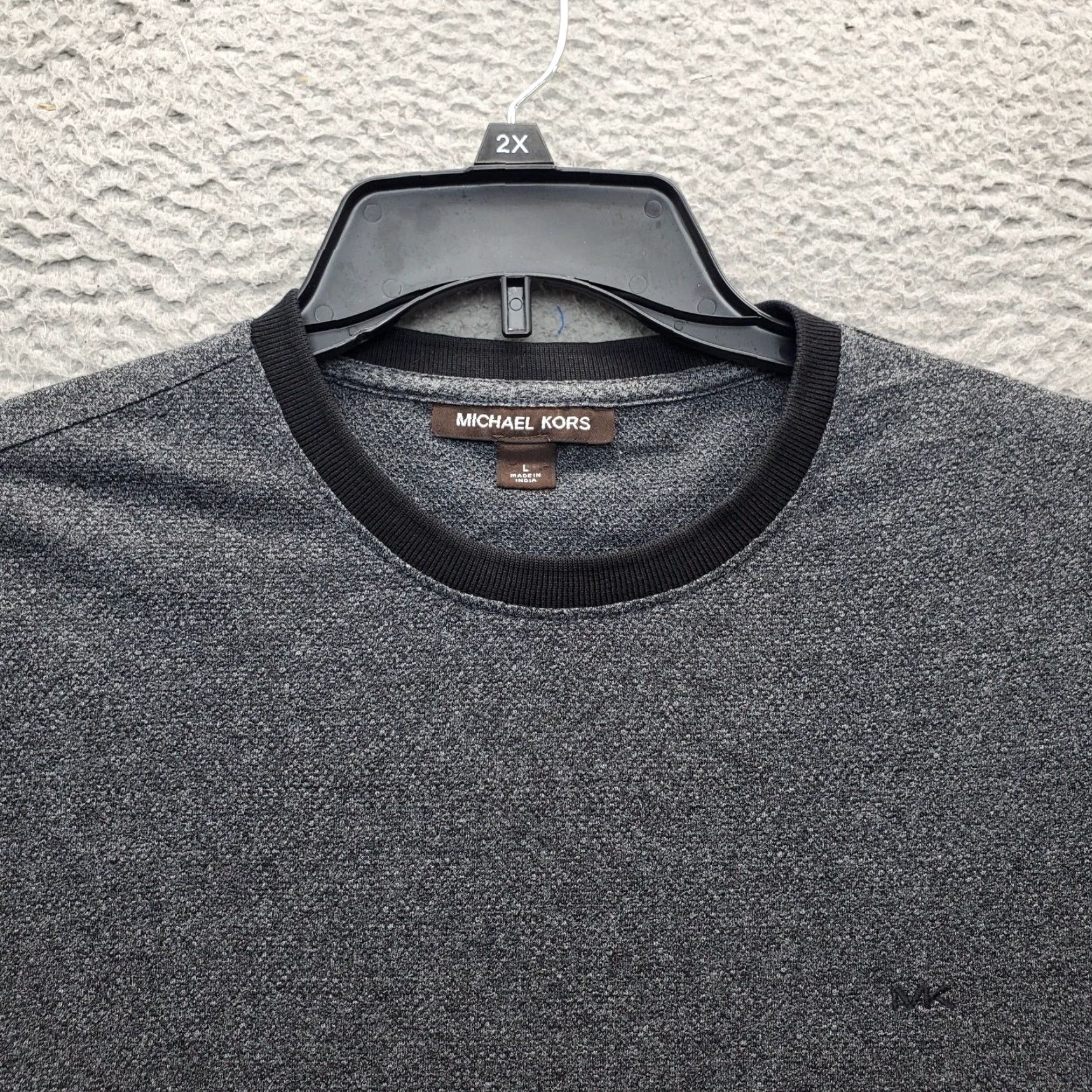 Michael Kors Michael Kors Shirt Mens Large Gray Regular Fit Long Sleeve Crew Neck Pullover Size US L / EU 52-54 / 3 - 4 Thumbnail