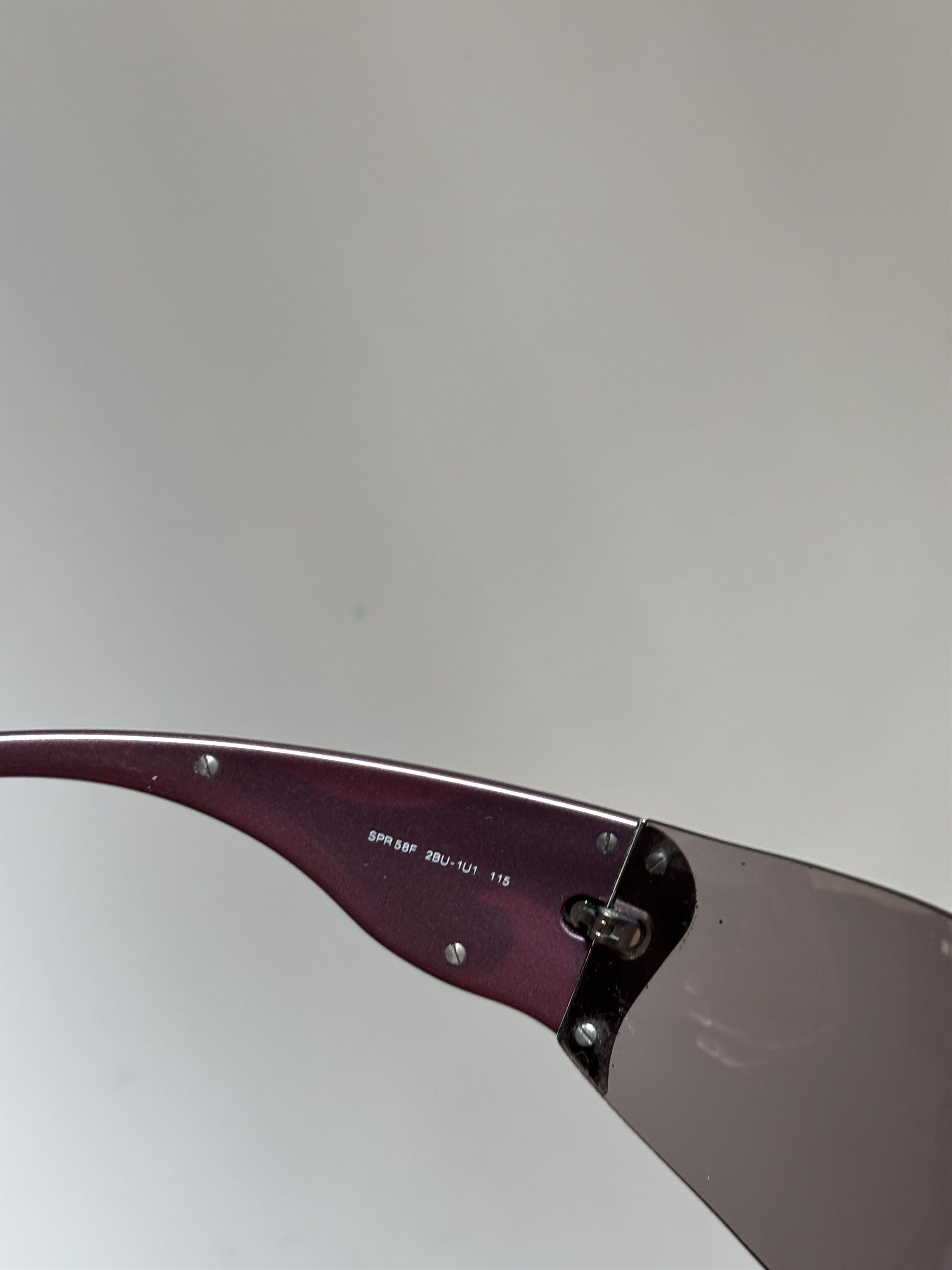 Prada PRADA Sunglasses 2004 Flame Chrome Star Mask Fire Vintage Size ONE SIZE - 8 Thumbnail