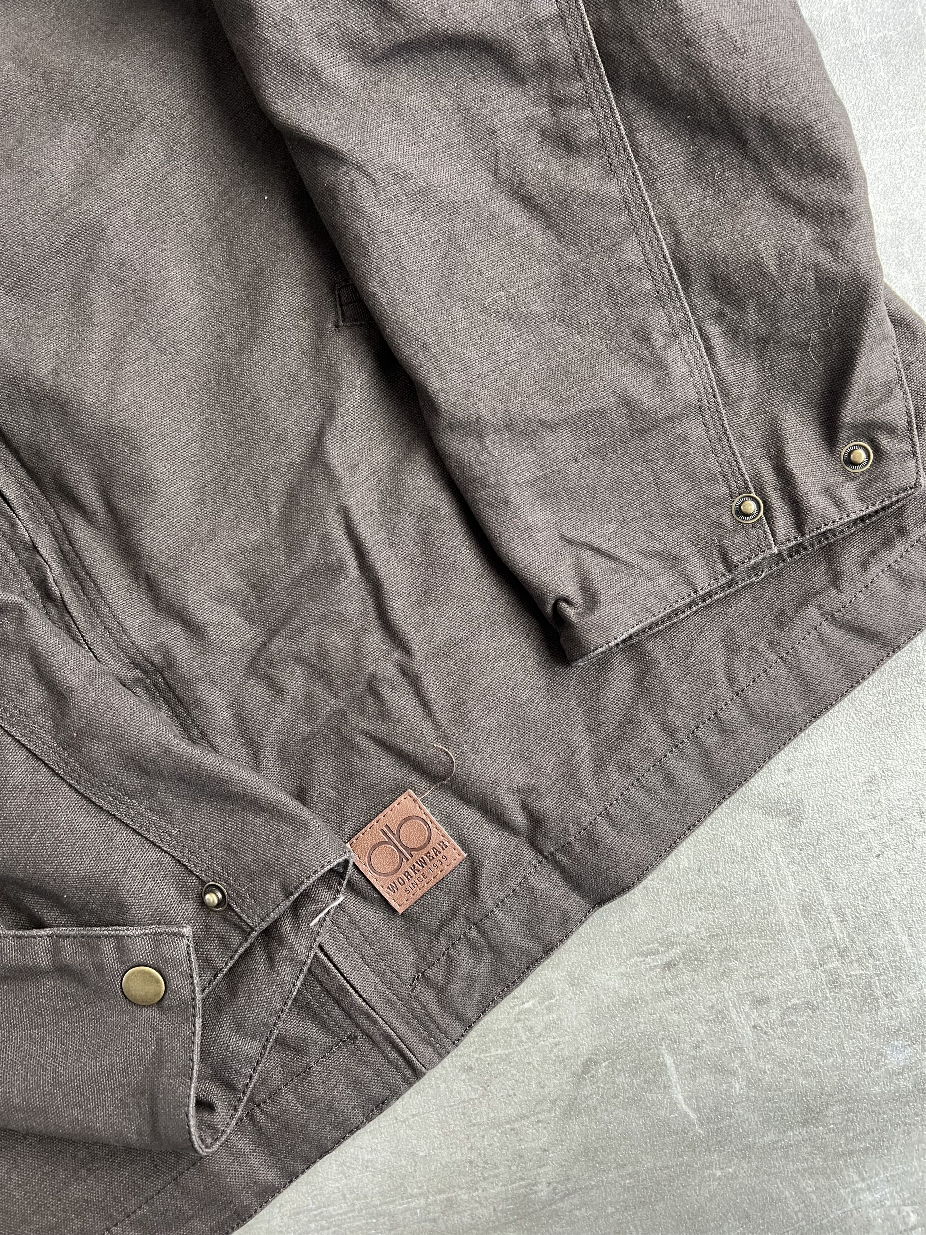 Vintage WORKWEAR JACKET DB DUNBROOKE DETROIT BROWN Size US M / EU 48-50 / 2 - 6 Thumbnail