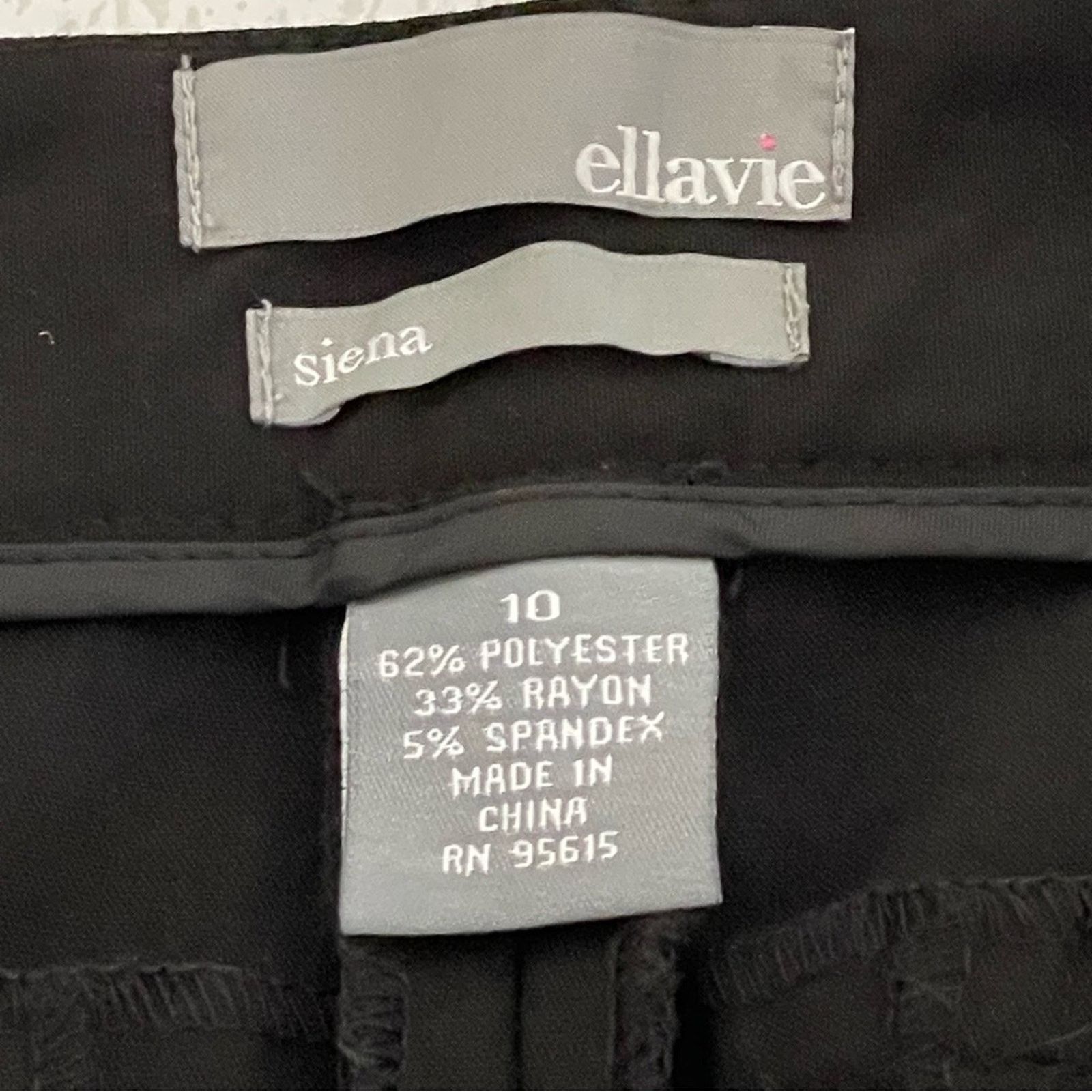 Other ELLAVIE Black Siena Cut Trousers Size 10 NWT Size 32" / US 10 / IT 46 - 10 Thumbnail