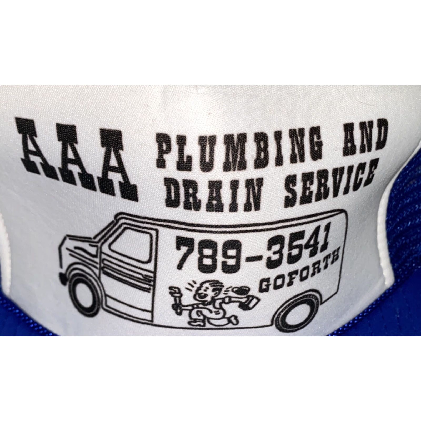 AAA VINTAGE Nissin AAA Plumbing/Drain Service Snapback Adjustable Hat Size ONE SIZE - 2 Thumbnail