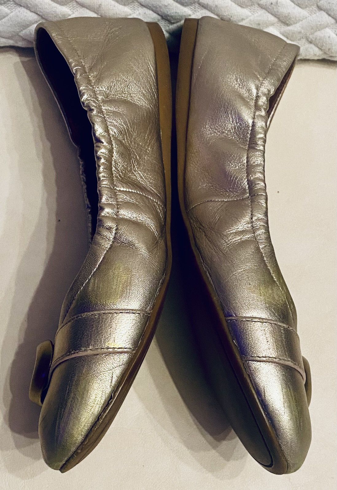Coach Coach Stanton Champagne Leather C Buckle Ballet Flats 9.5 M Size US 9.5 / IT 39.5 - 9 Thumbnail
