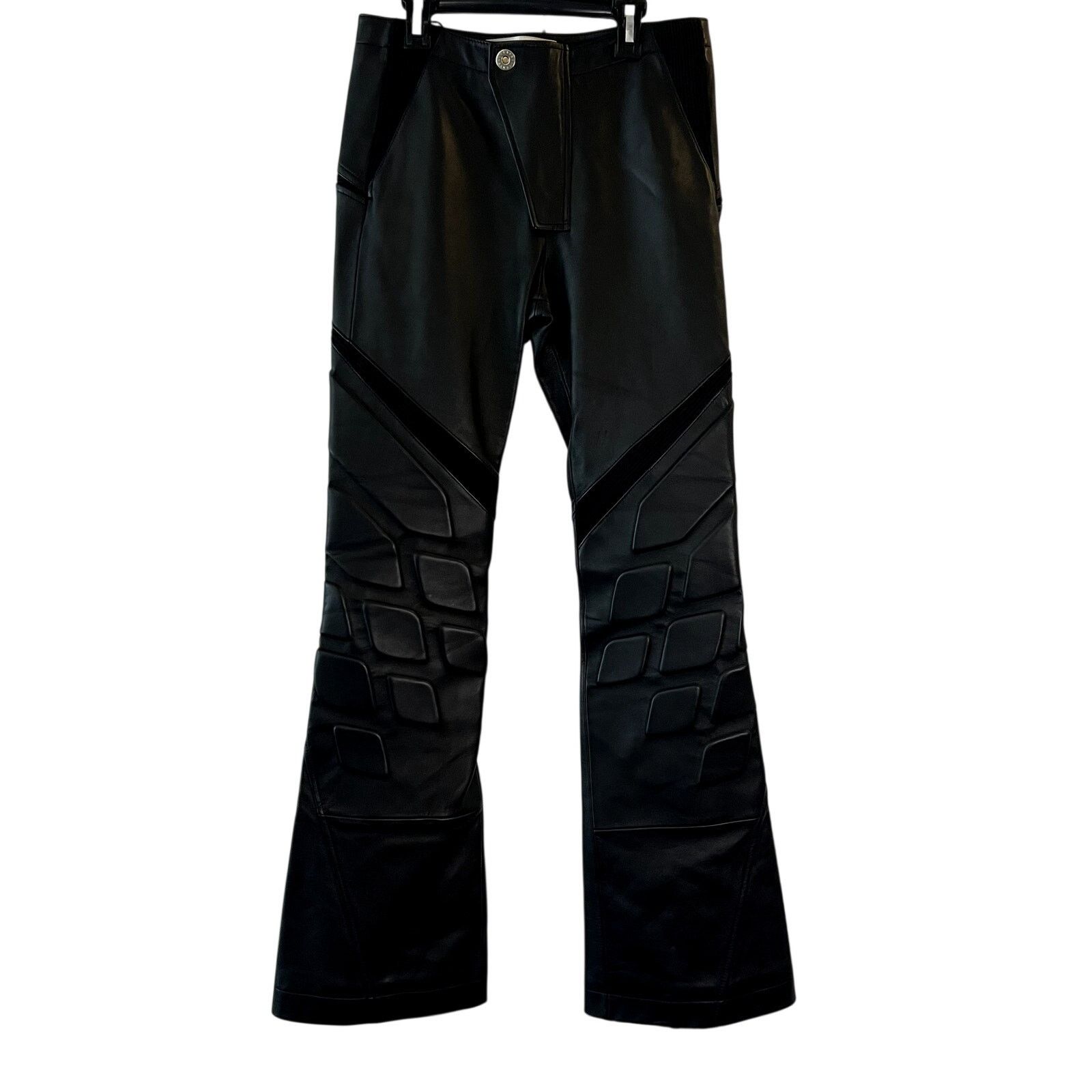 Dion Lee Dion Lee leather panelled flared pants black size XS 2 Size 24" / US 00 / IT 34 - 1 Thumbnail