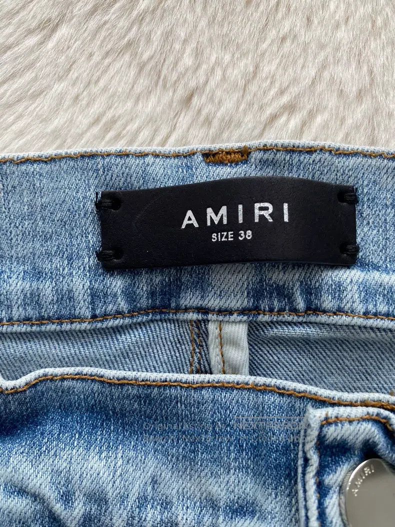 Amiri Amiri Size 38 Washed blue destroys Thrasher jeans Size US 38 / EU 54 - 2 Thumbnail