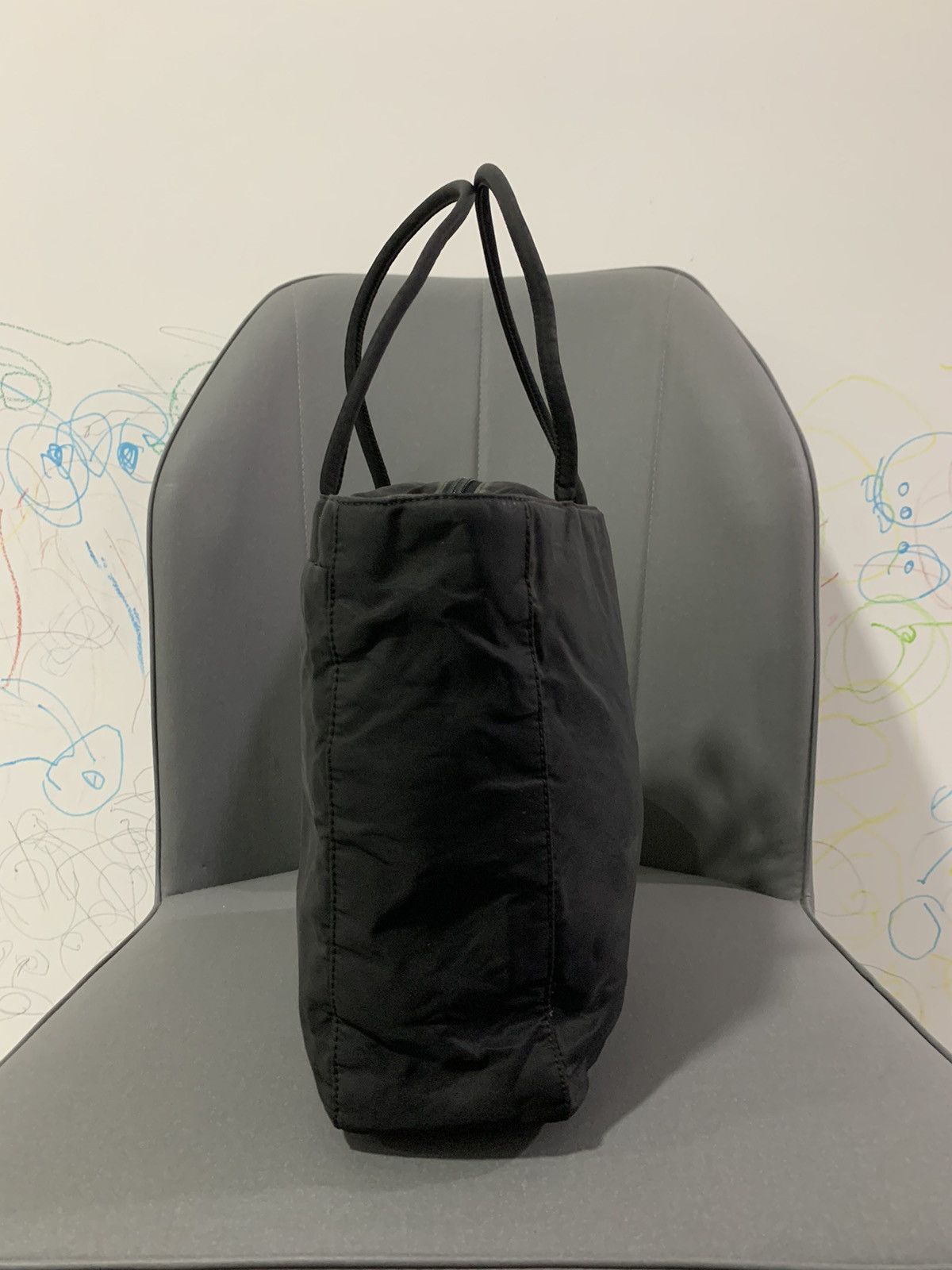 Prada Vintage Prada Black Small Tote Bag Size ONE SIZE - 5 Thumbnail