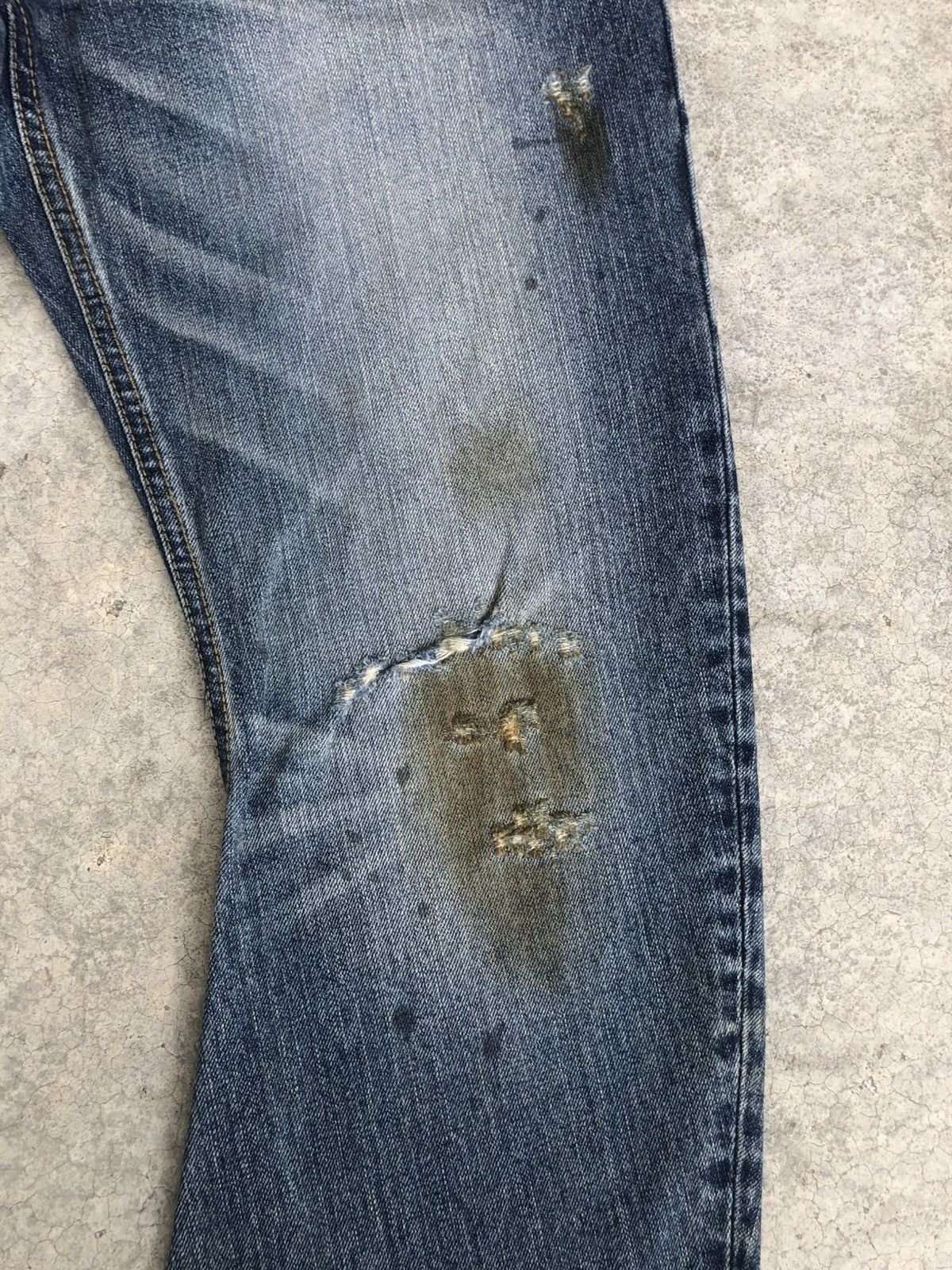 If Six Was Nine Of The Neige Flared Jeans Distressed Jeans J Cut Size US 31 - 9 Thumbnail