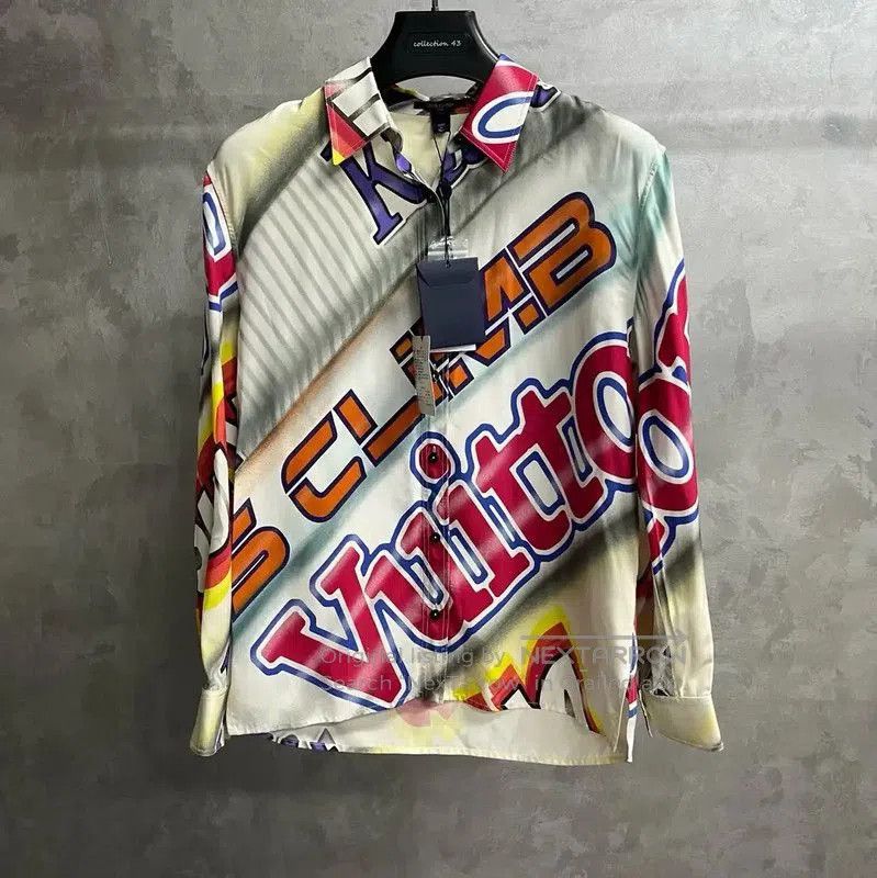 Louis Vuitton Louis Vuitton Multicolor Cotton Men's Shirt . Size US S / EU 44-46 / 1 - 1 Thumbnail