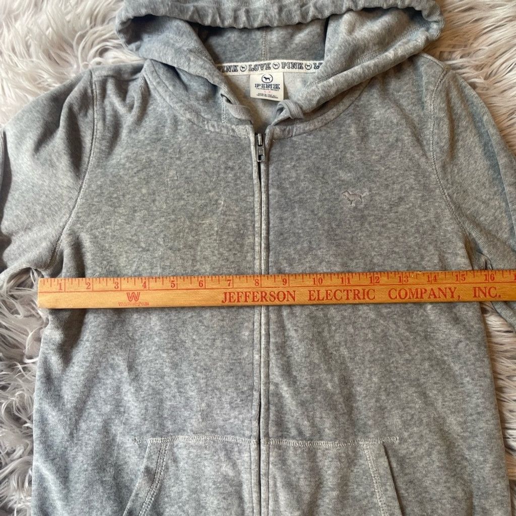 Pink PINK Victoria's Secret Gray Hoodie(juicy couture sty)size s Size S / US 4 / IT 40 - 4 Thumbnail