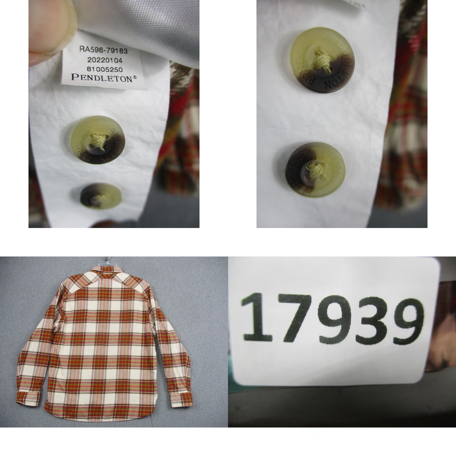 Pendleton Pendleton Shirt Mens Large Red Green Plaid Flannel Button Down Long Sleeve Size US L / EU 52-54 / 3 - 8 Thumbnail