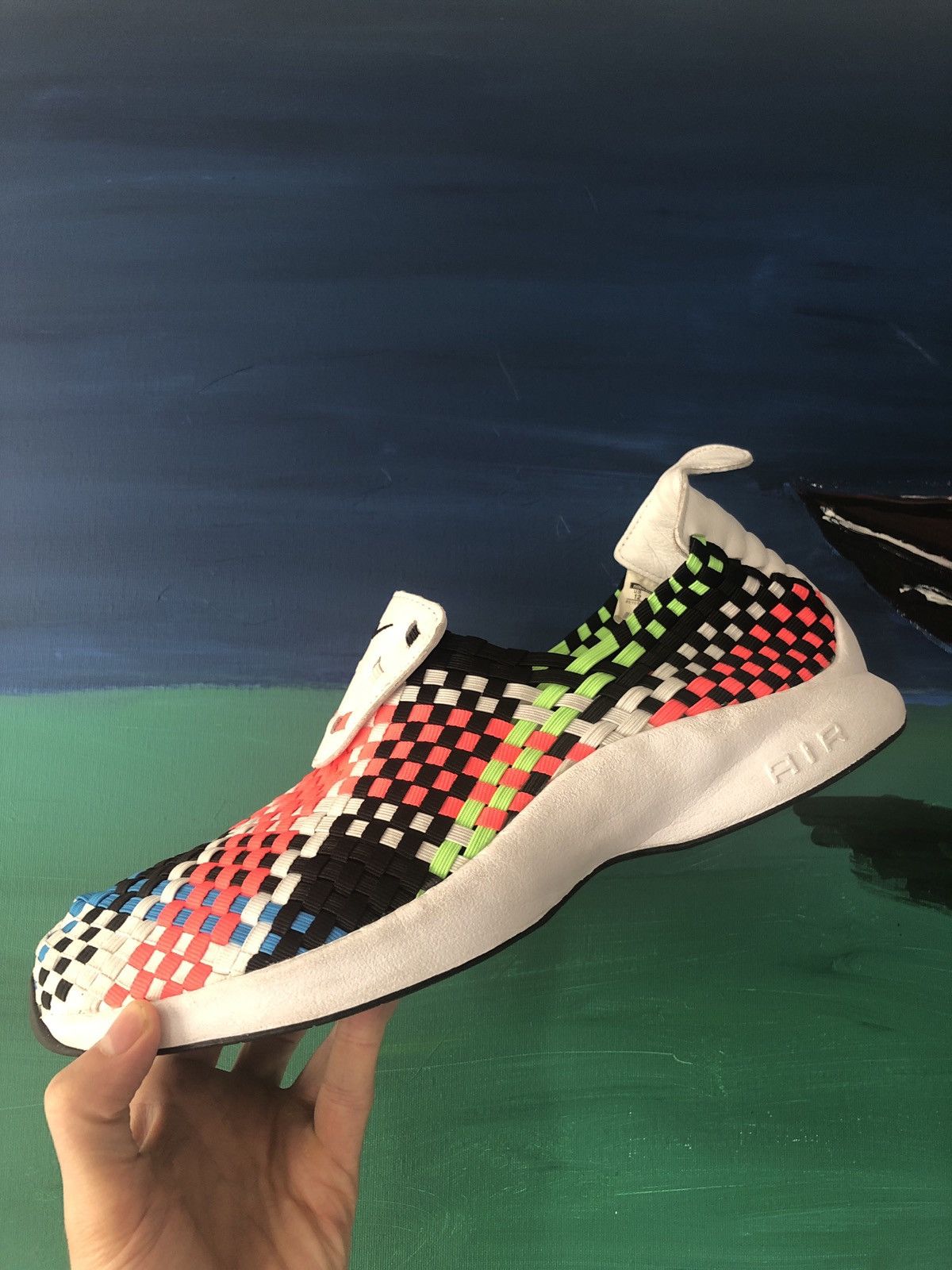 Nike Very rare Nike Air Woven Rainbow Multicolor sneakers Size US 12 / EU 45 - 2 Thumbnail