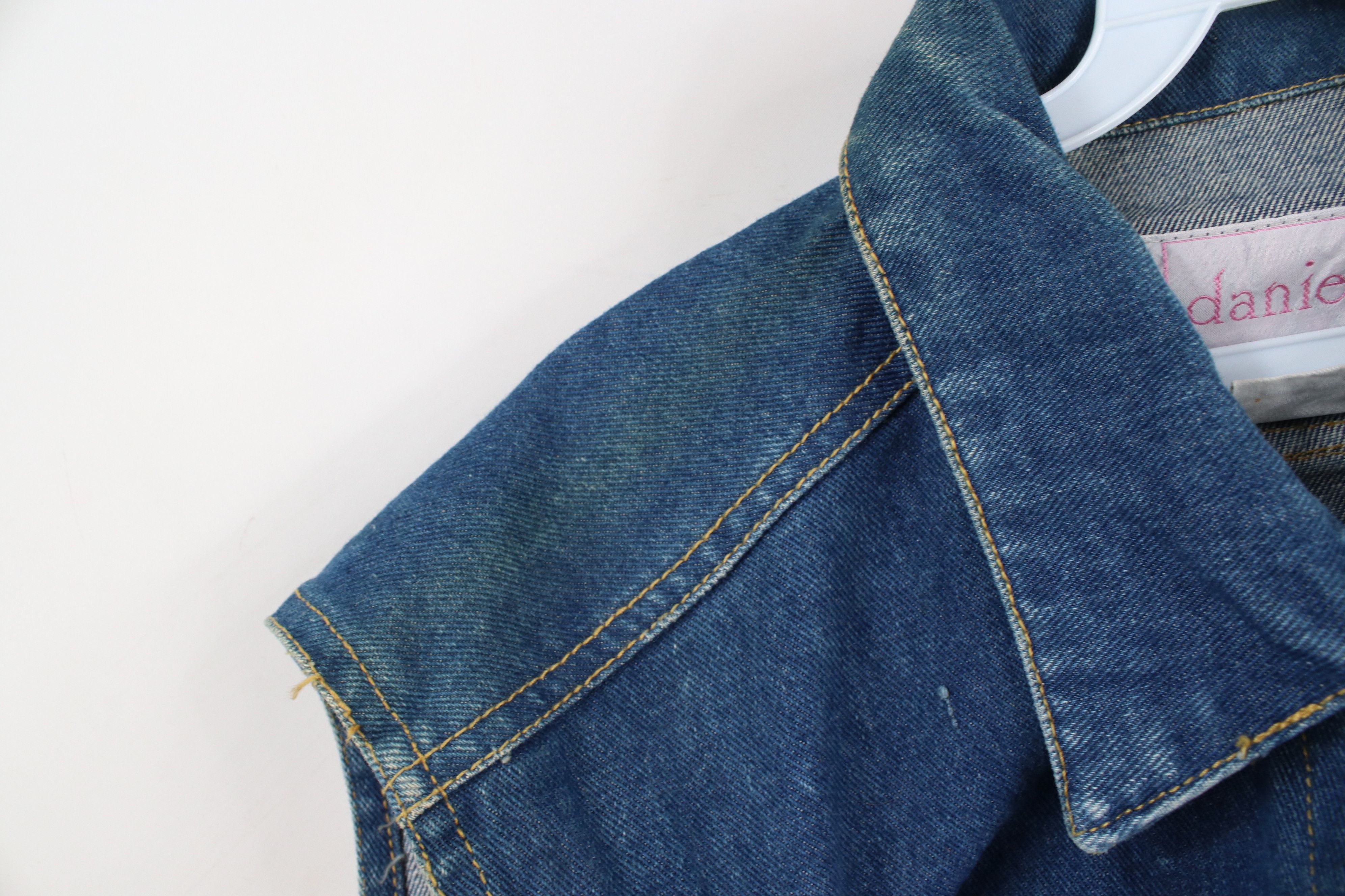 Vintage Deadstock Vintage 90s Streetwear Sleeveless Denim Vest Size L / US 10 / IT 46 - 12 Thumbnail