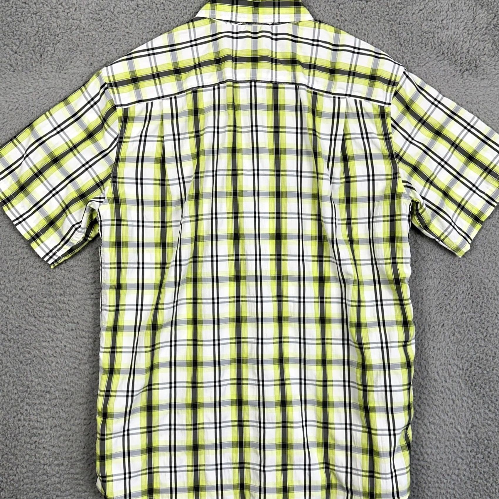 Eddie Bauer Eddie Bauer Shirt Button-Up Mens Medium Green Plaid Short Sleeve Pockets Casual Summer Spring 42 in Chest Mens Size US M / EU 48-50 / 2 - 2 Thumbnail