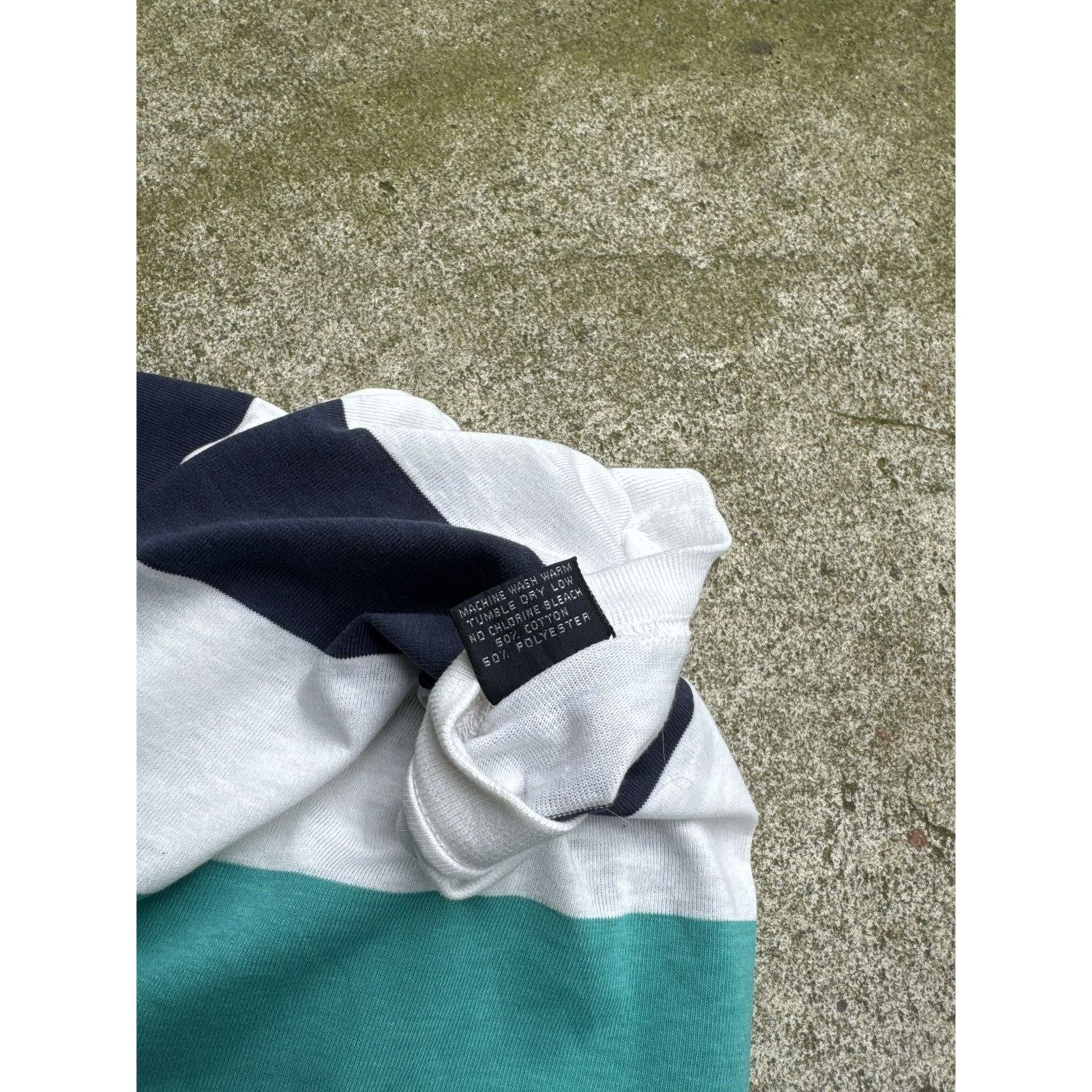 Vintage 70s Paper Thin Distressed Striped Blue Faded Tee ERD Grunge Size US S / EU 44-46 / 1 - 17 Thumbnail