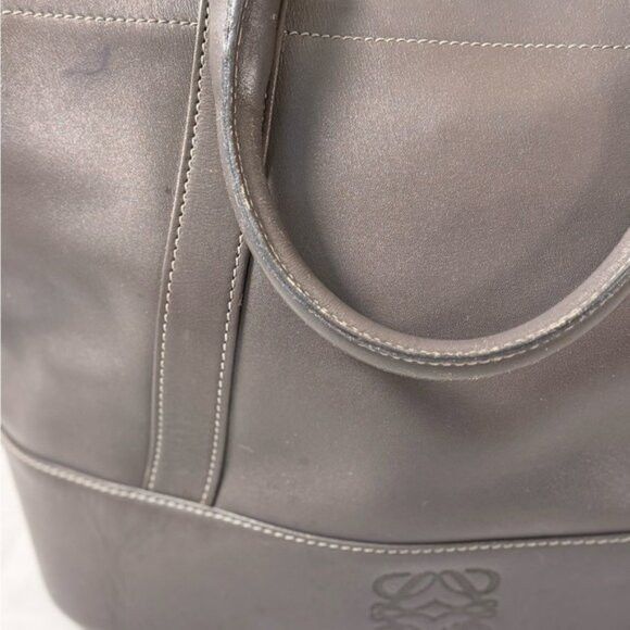Loewe Vintage Loewe Gray Leather Top Handle Purse w/ COA 🇪🇸 Size ONE SIZE - 3 Thumbnail