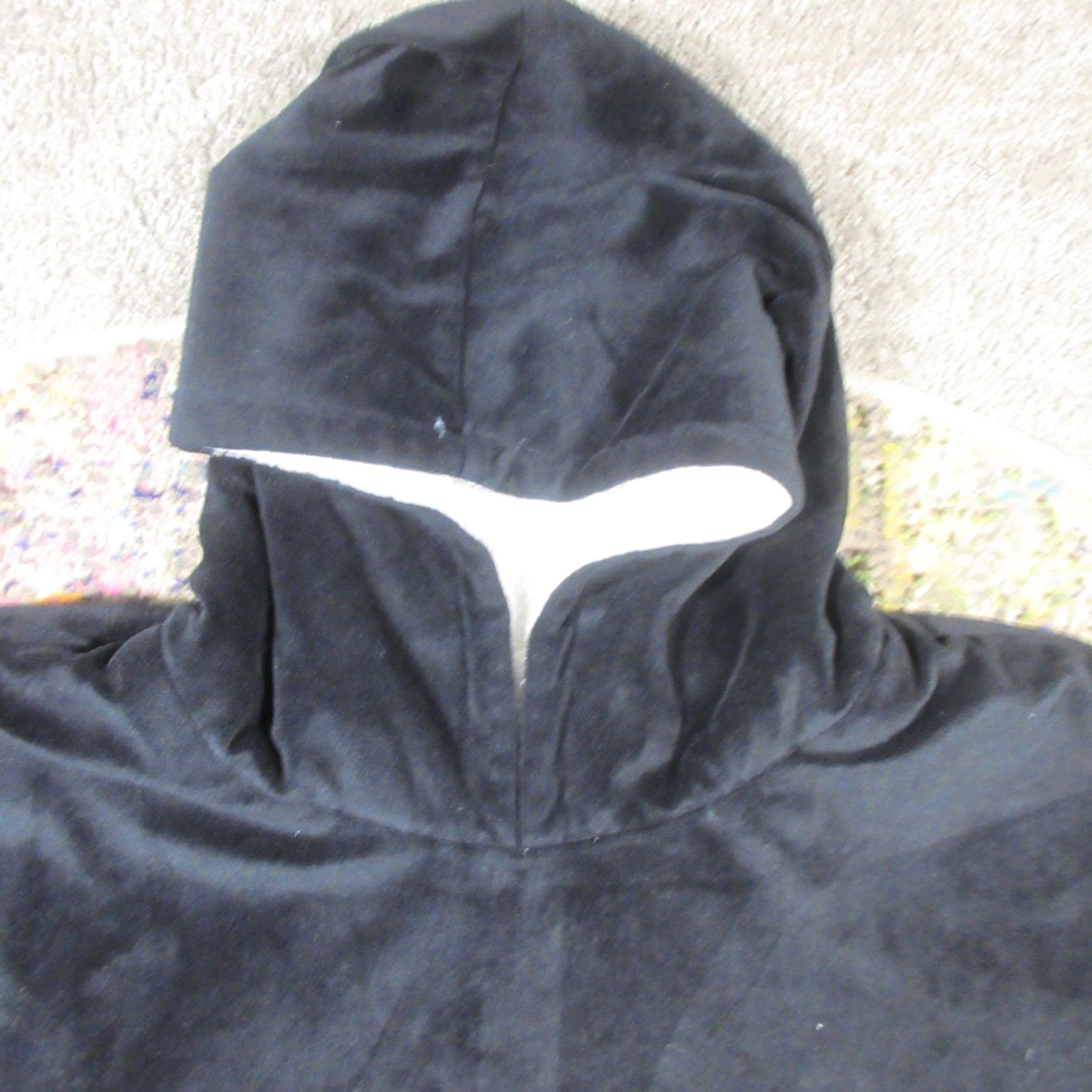 Vintage Cozy Comfort Company Hoodie Adults One Size Black Sherpa Lined Oversized Blanket Fleece Pockets Hooded Logo Embroidered Size ONE SIZE - 5 Thumbnail