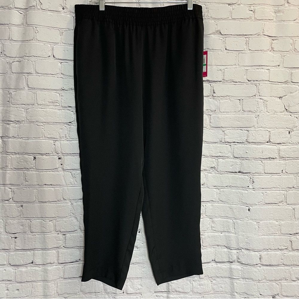 Vince Camuto NWT New $99 Vince Camuto Black Rumple Pants Size L Size 36" / US 14 / IT 50 - 3 Thumbnail