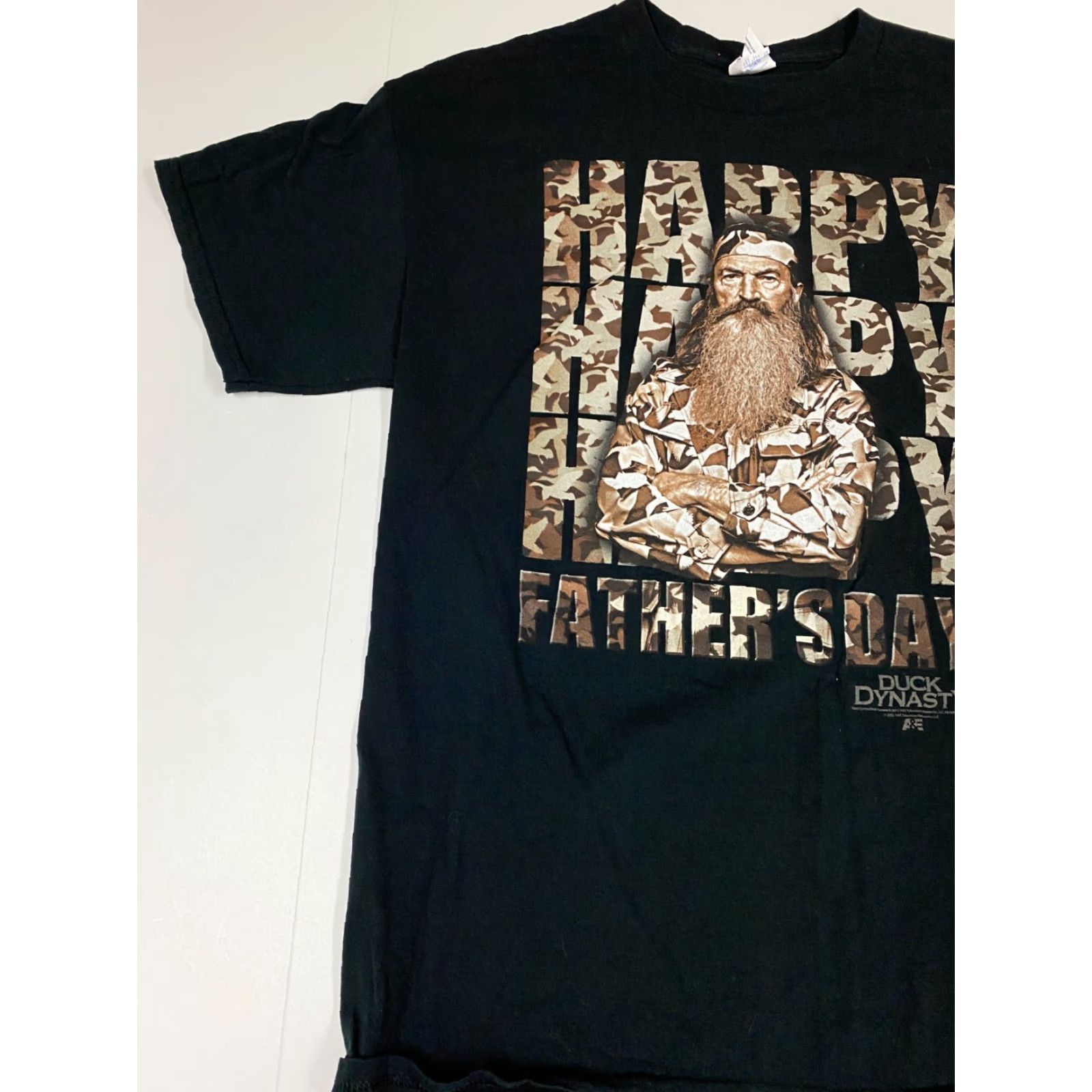 Gildan Duck Dynasty Gildan Shirt Mens T-Shirt Black L Crew Neck Short Sleeve Cotton Spandex Logo Classic - Mens Size US L / EU 52-54 / 3 - 3 Thumbnail