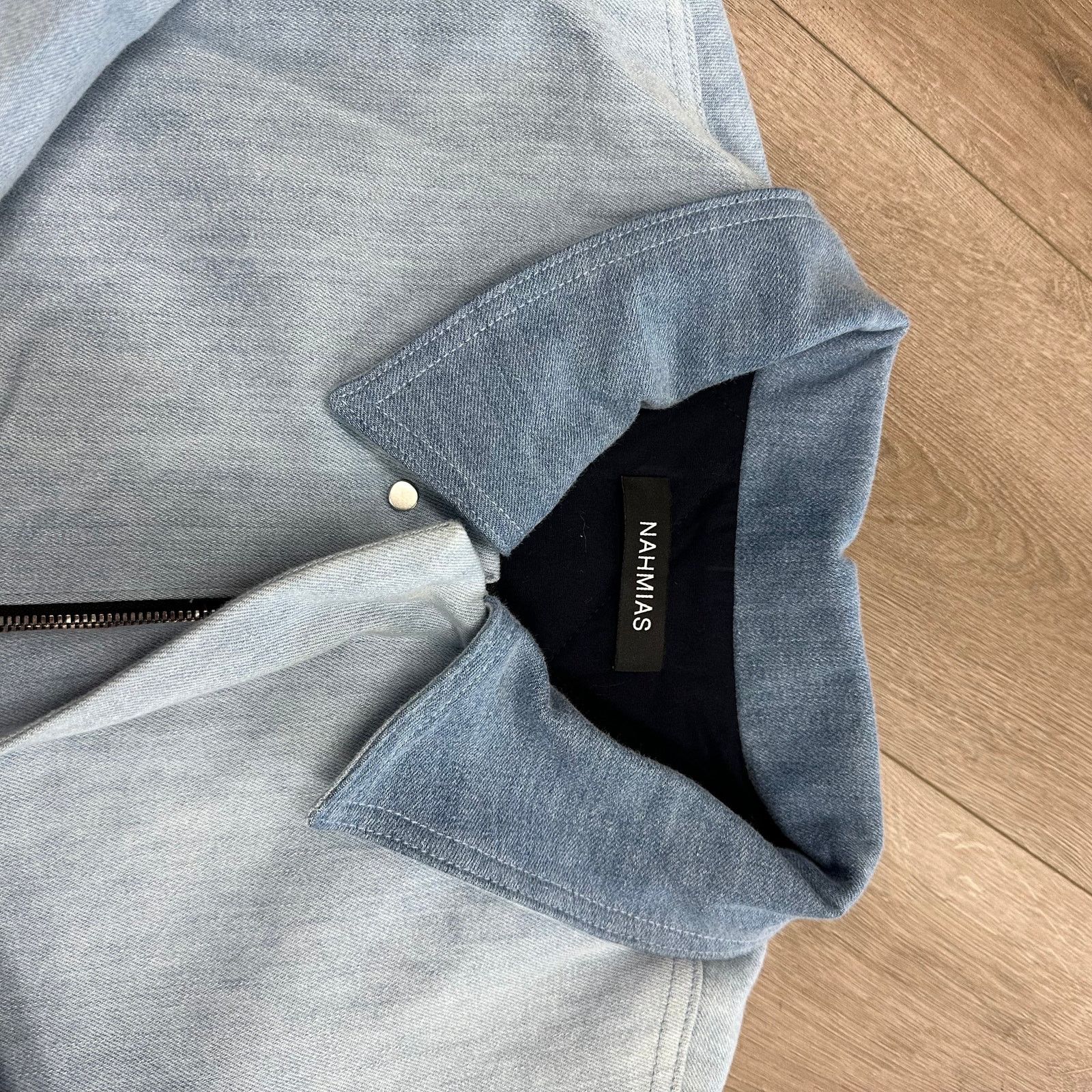 Nahmias NAHMIAS Blue Indigo Carpenter Jacket Coat Size Large L B13 Size US L / EU 52-54 / 3 - 6 Thumbnail