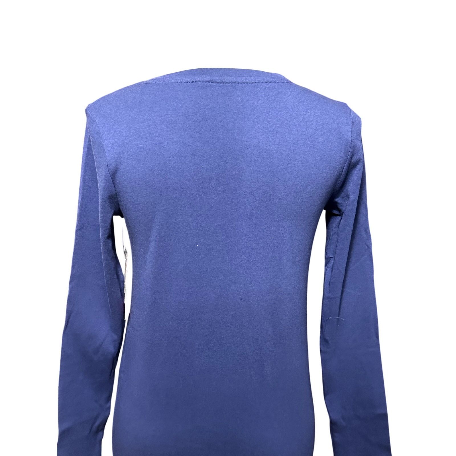 Isaac Mizrahi Isaac Mizrahi Henley T-Shirt Long Sleeve Blue Women's XS NWT Size XS / US 0-2 / IT 36-38 - 5 Thumbnail