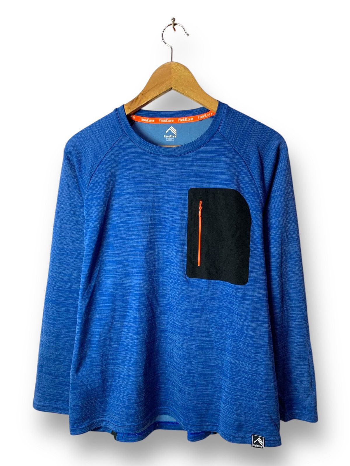 Japanese Brand Fieldcore Single Pocket Polyester Longsleeves Outdoor Gear Size US L / EU 52-54 / 3 - 1 Thumbnail
