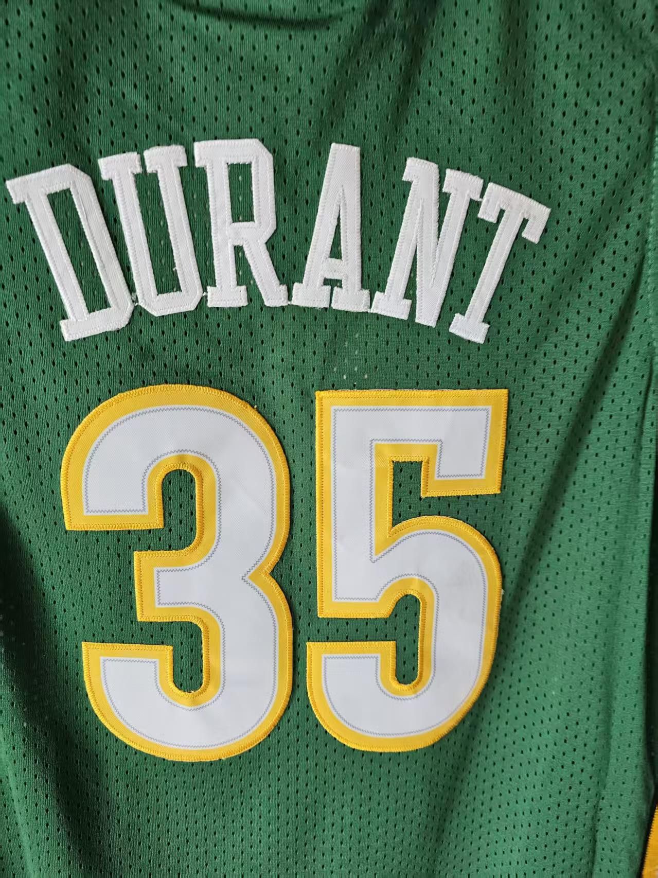 NBA Seattle SuperSonics 35 Kevin Durant Jersey Green Size US XL / EU 56 / 4 - 5 Thumbnail