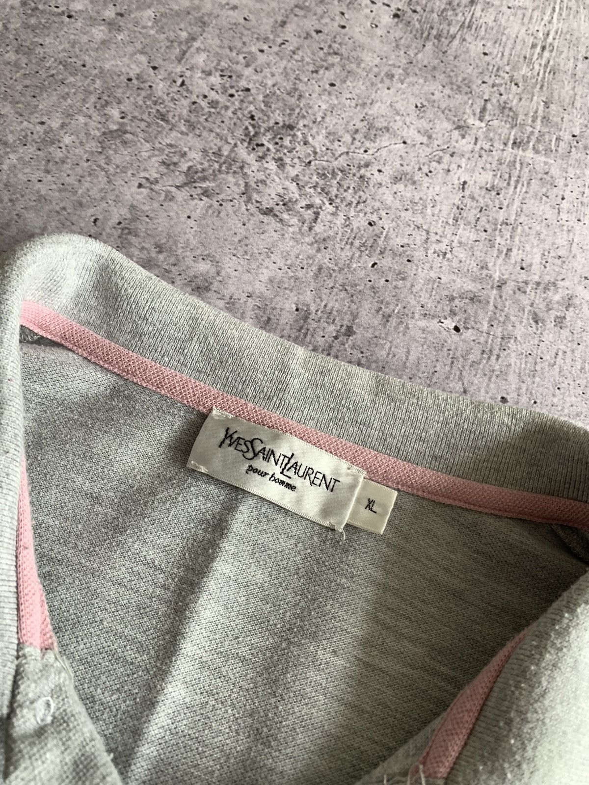 Vintage × Yves Saint Laurent Yves Saint Laurent Tee Shirt Polo Original Size US XL / EU 56 / 4 - 3 Thumbnail