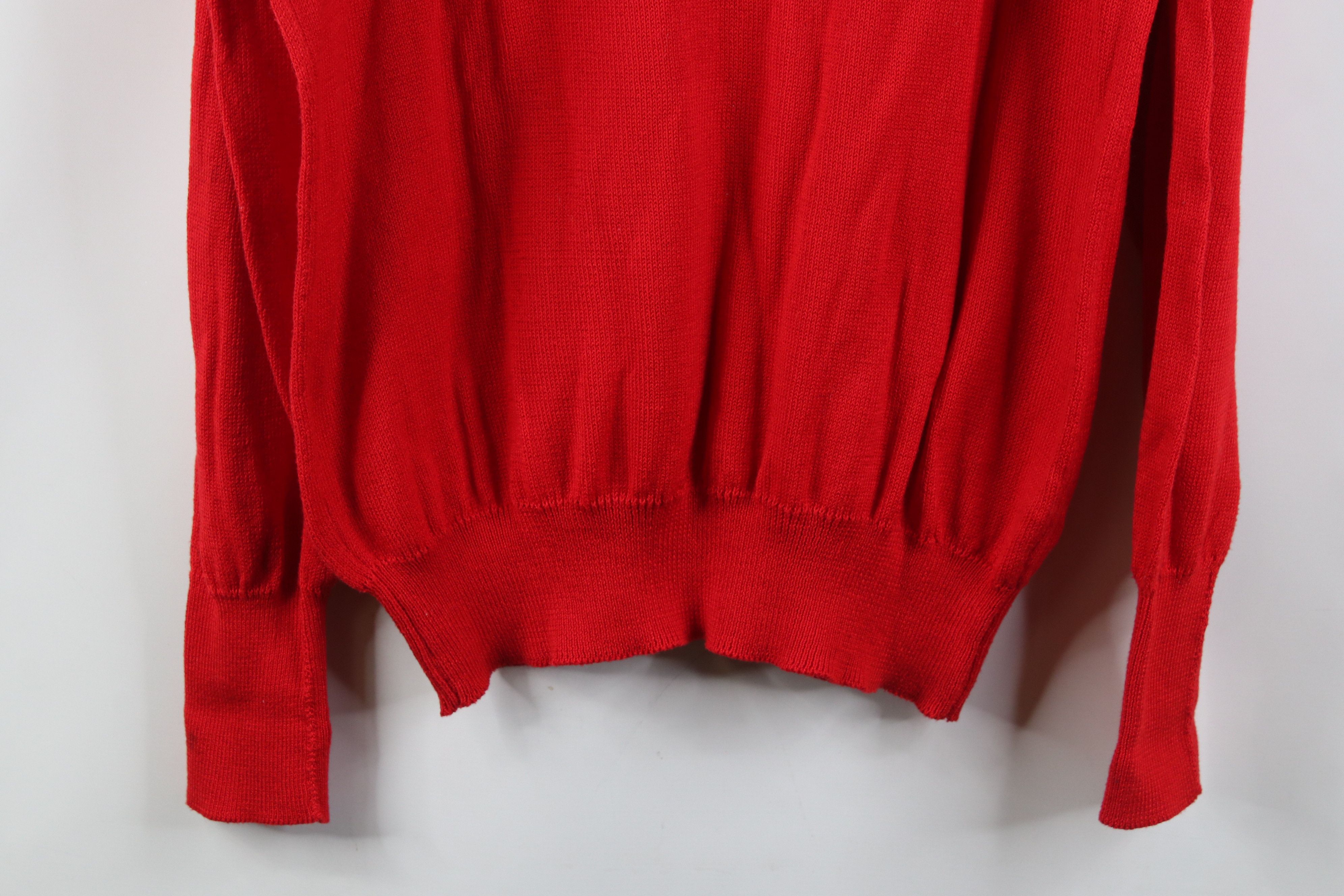 Vintage Vintage 70s Tahoe Golf Resort Knit V-Neck Sweater Red USA Size US M / EU 48-50 / 2 - 13 Thumbnail