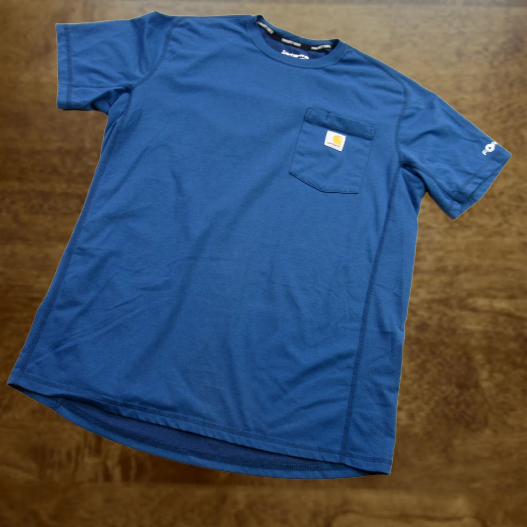 Carhartt Carhartt Shirt Medium Blue Relaxed Pocket Short Sleeve Crew Neck Mens Size US M / EU 48-50 / 2 - 1 Thumbnail