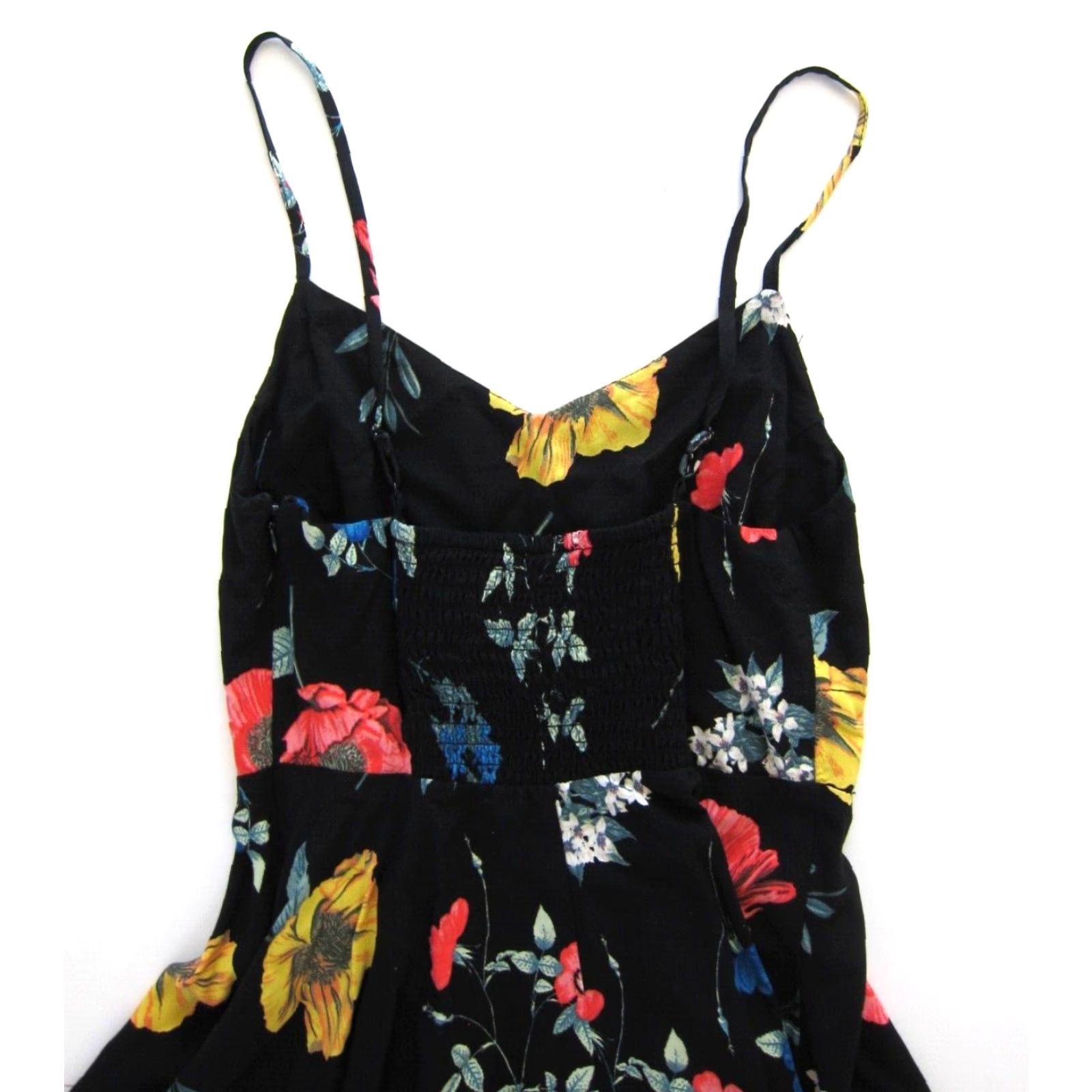 Old Navy Old Navy Floral Slip Tank Sun Dress XS Women Black Green Yellow Pink Floral Patterns 100% Rayon Swing Dress XS Women Size XS / US 0-2 / IT 36-38 - 5 Thumbnail