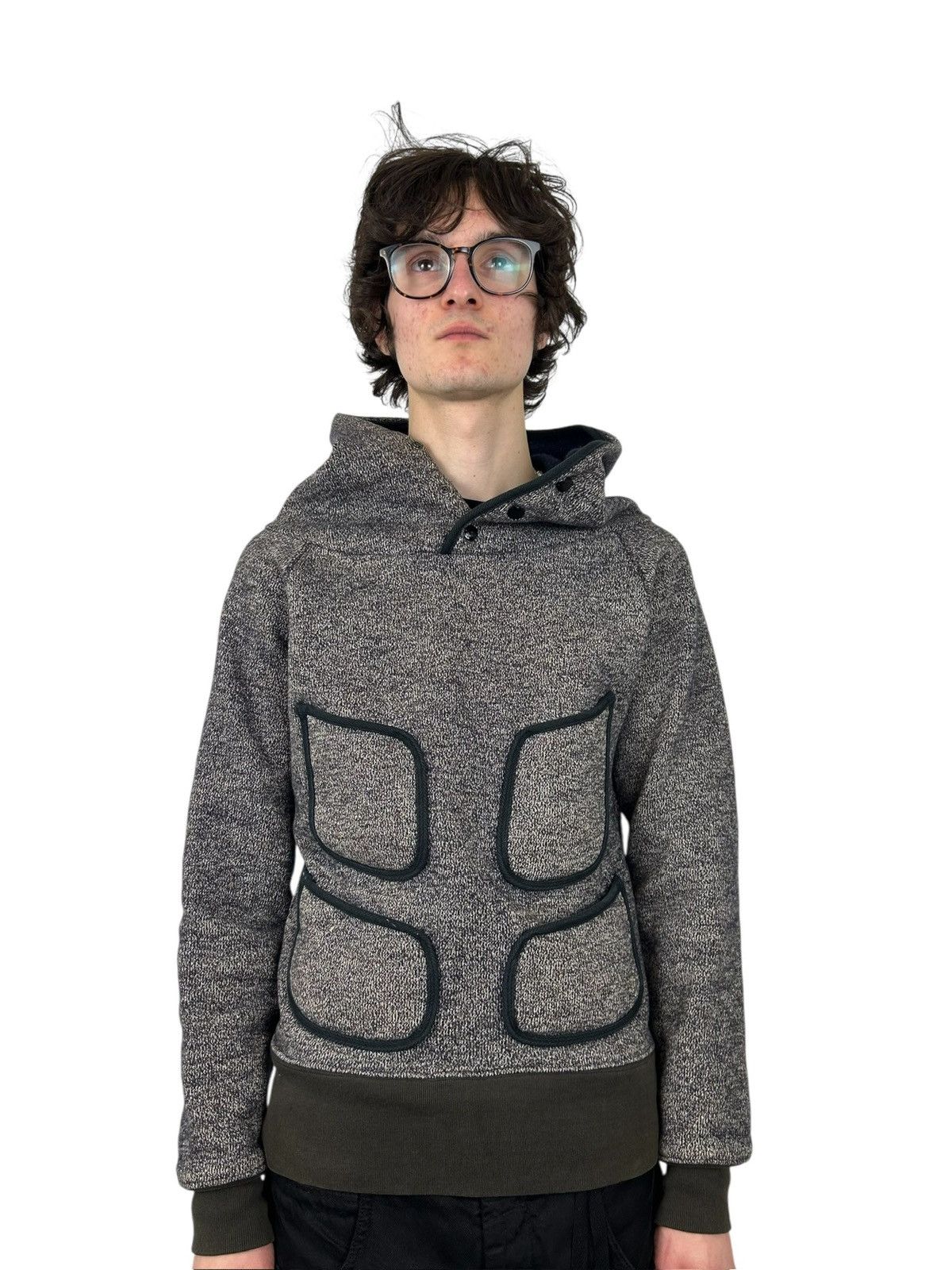 Kapital Kapital Loopback Knit CottonBlend Pullover Hoodie (M) Size US M / EU 48-50 / 2 - 1 Thumbnail