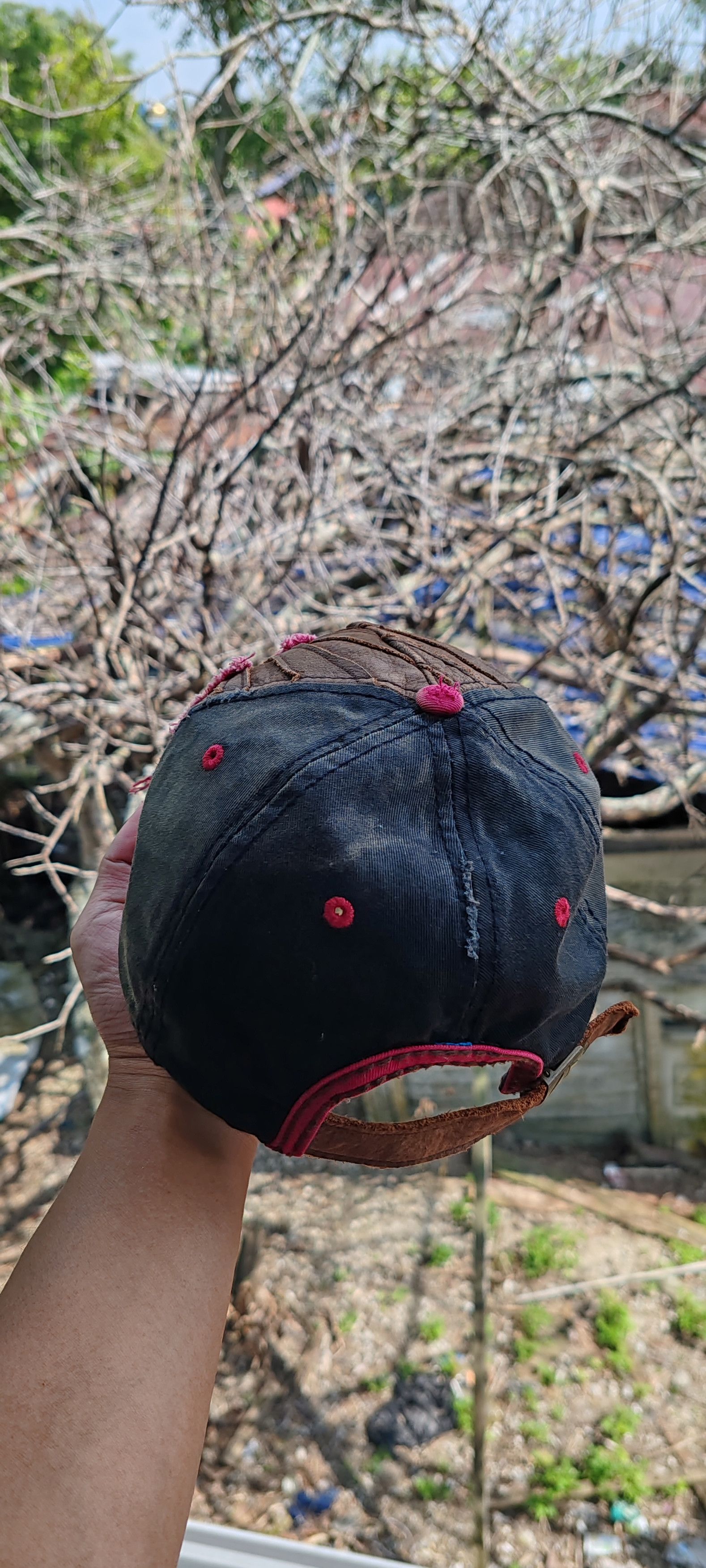 Japanese Brand × True Religion × Vintage Vintage Leather Distressed Destroyed cap hat True Religion Size ONE SIZE - 5 Thumbnail