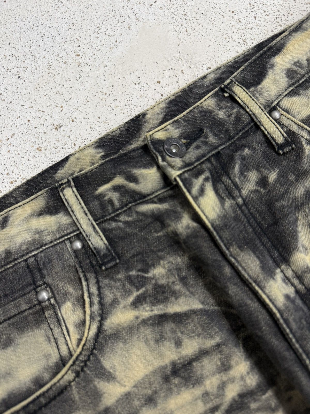 semanticdesign Semantic Design Acid Wash Distressed Denim Pants Size US 31 - 8 Thumbnail