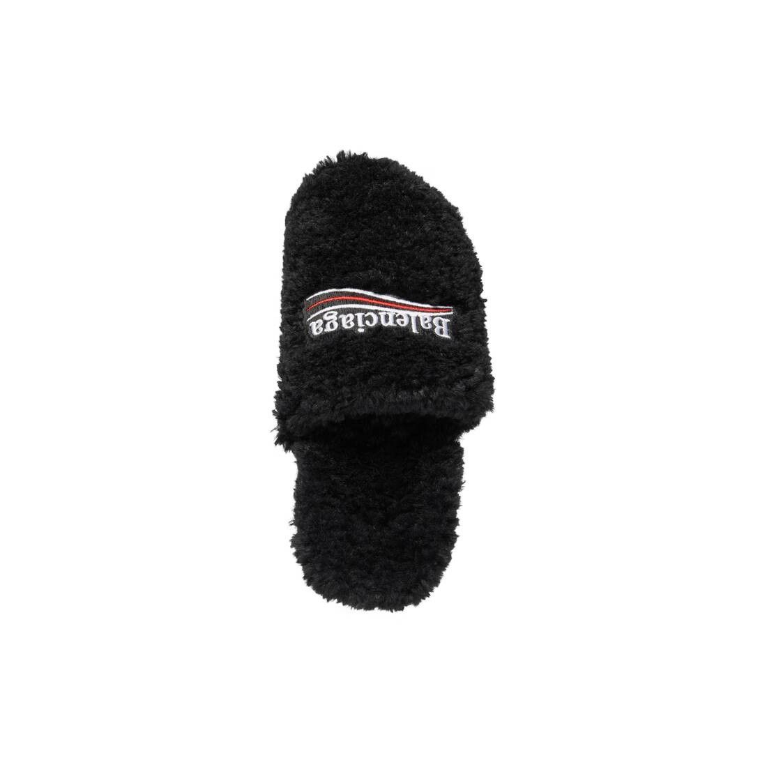 Balenciaga o1mt1gz0325 Furry Closed 80mm Mules in Black Size US 8 / IT 38 - 6 Thumbnail