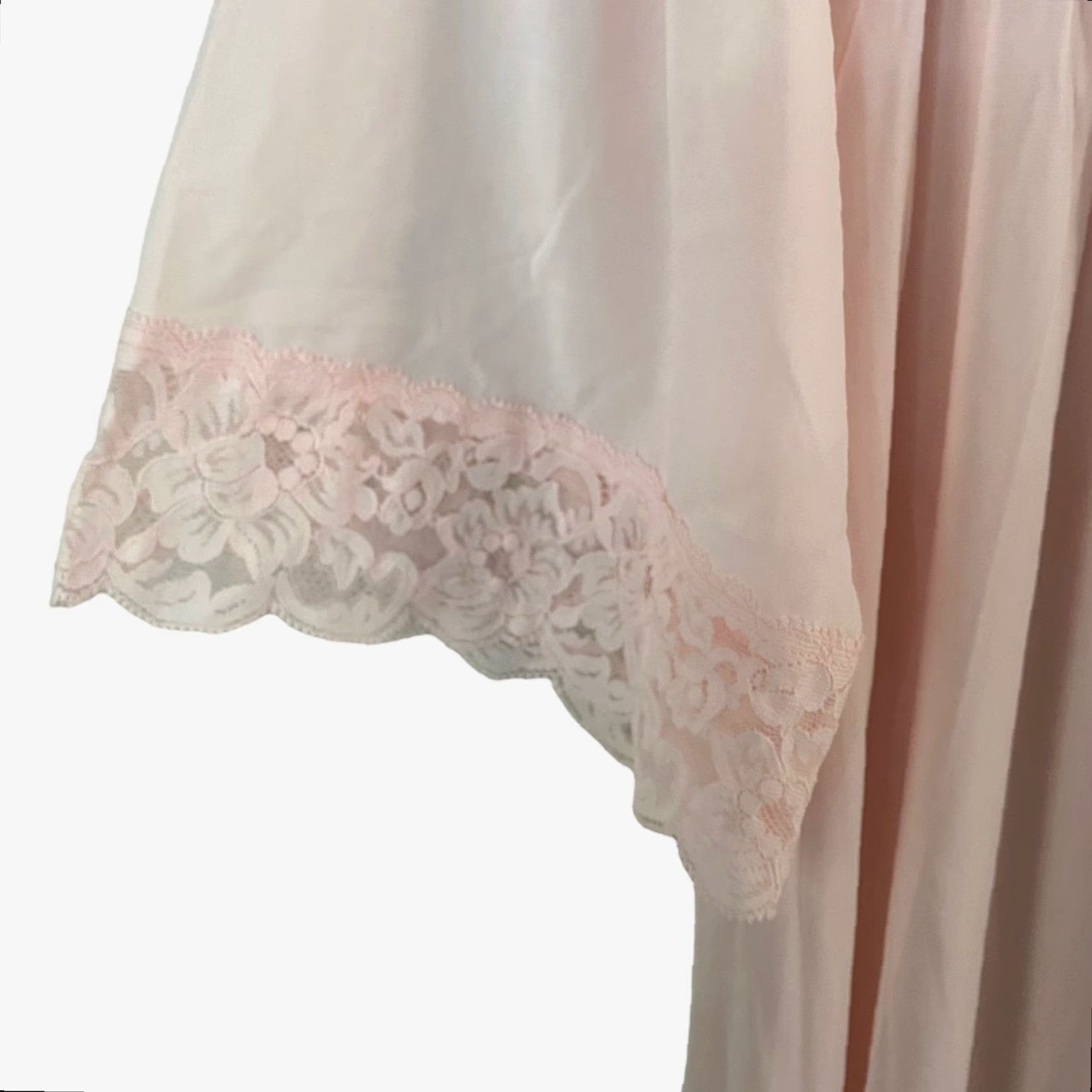 Vintage VINTAGE Shadowline Women's Nightgown Lingerie Pink Long Sleepwear Small S Nylon Blend US 1950s Size ONE SIZE - 6 Thumbnail