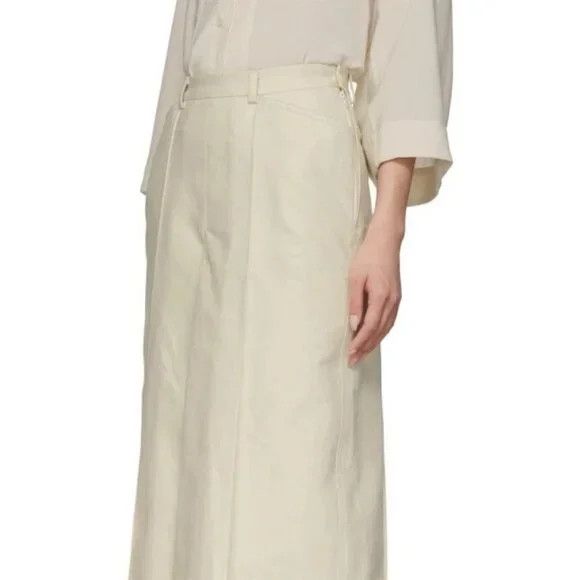Lemaire Lemaire Linen Pleated Shorts Size 34 2 XS Womens Off-White Size 26" / US 2 / IT 38 - 15 Thumbnail