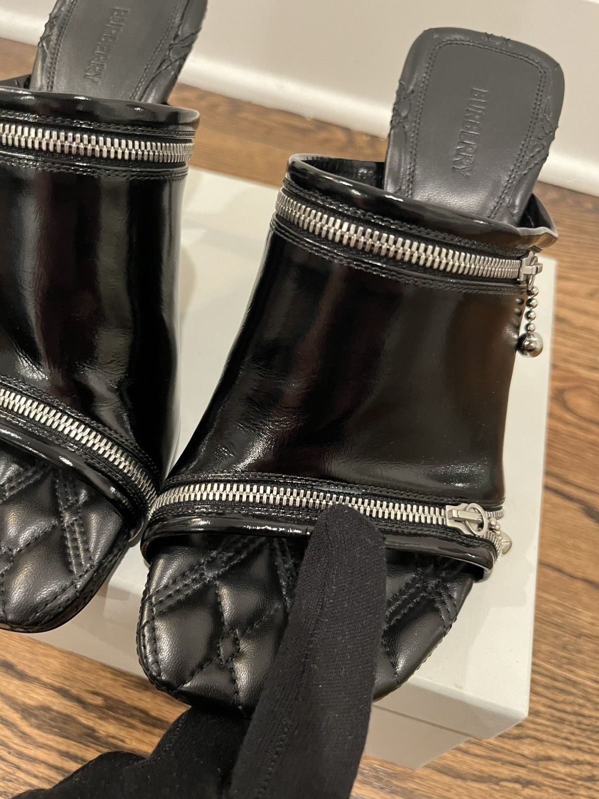 Burberry Burberry Leather Peep Sandals Size US 7 / IT 37 - 15 Thumbnail