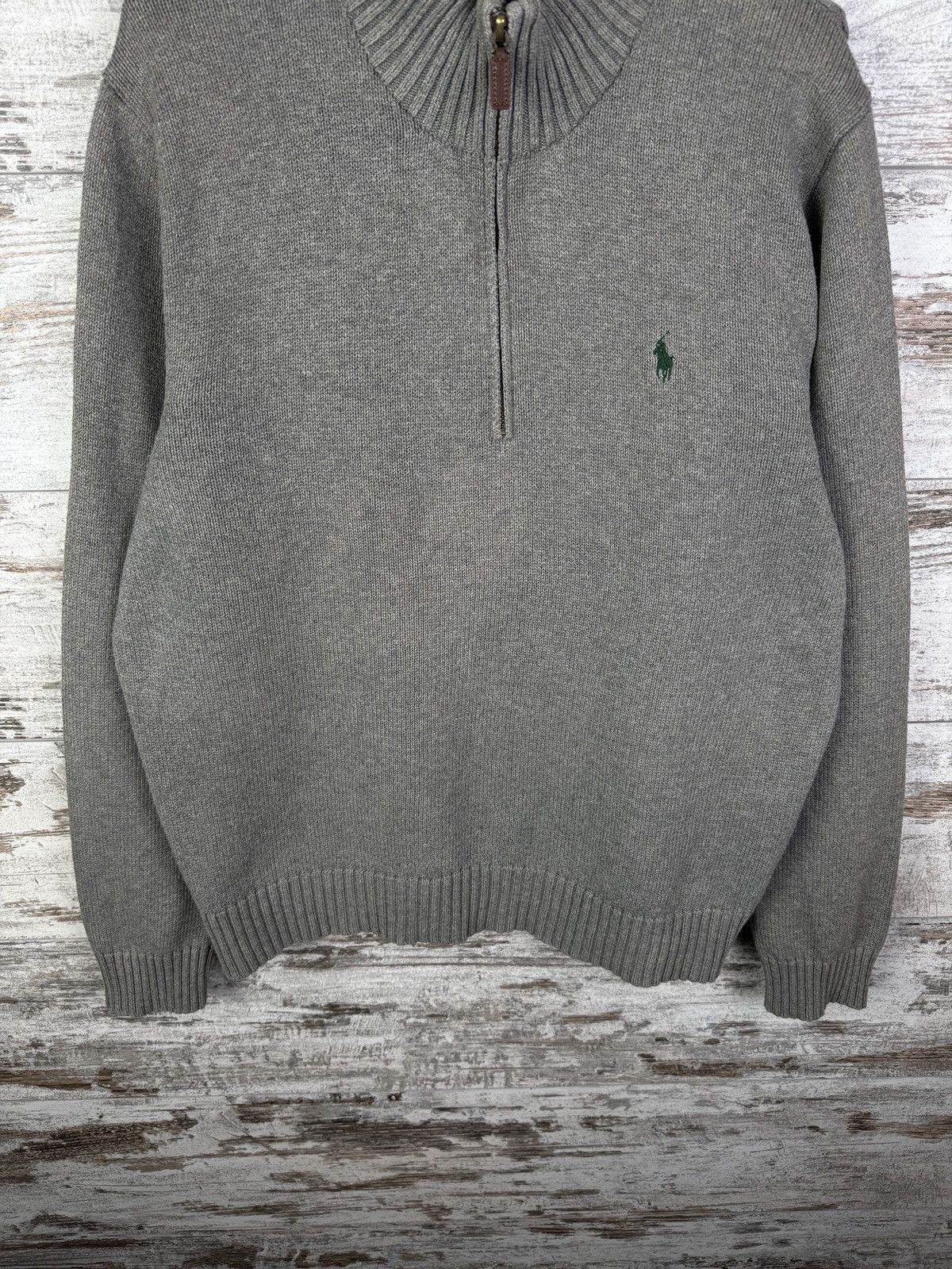 Polo Ralph Lauren Mens Vintage Polo Ralph Lauren 1/3 zip sweater sweatshirt Size US L / EU 52-54 / 3 - 4 Thumbnail