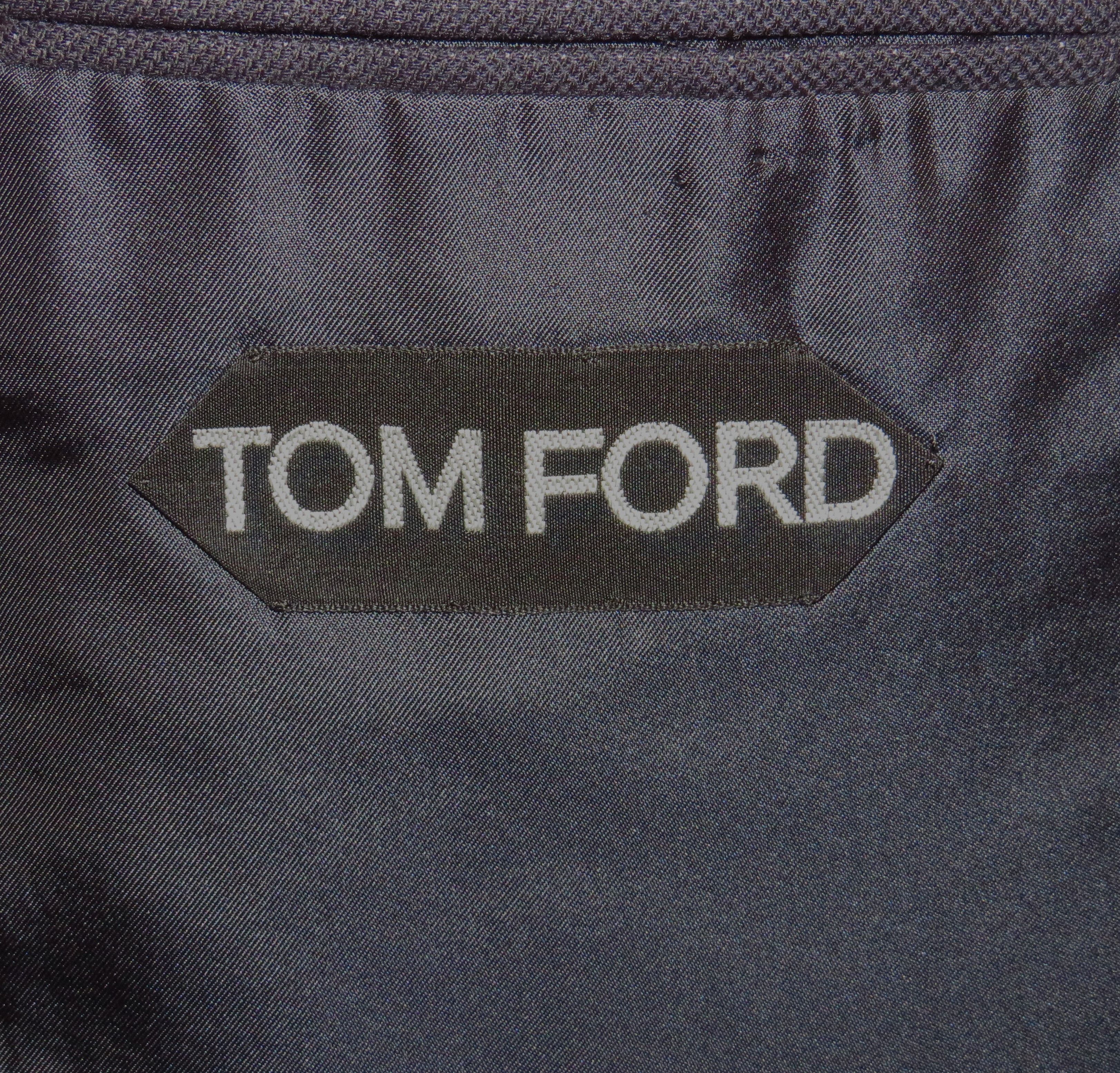 Tom Ford O'Connor Blue Stripe Silk Blend Current Two Button Suit 44L Size 44L - 20 Thumbnail