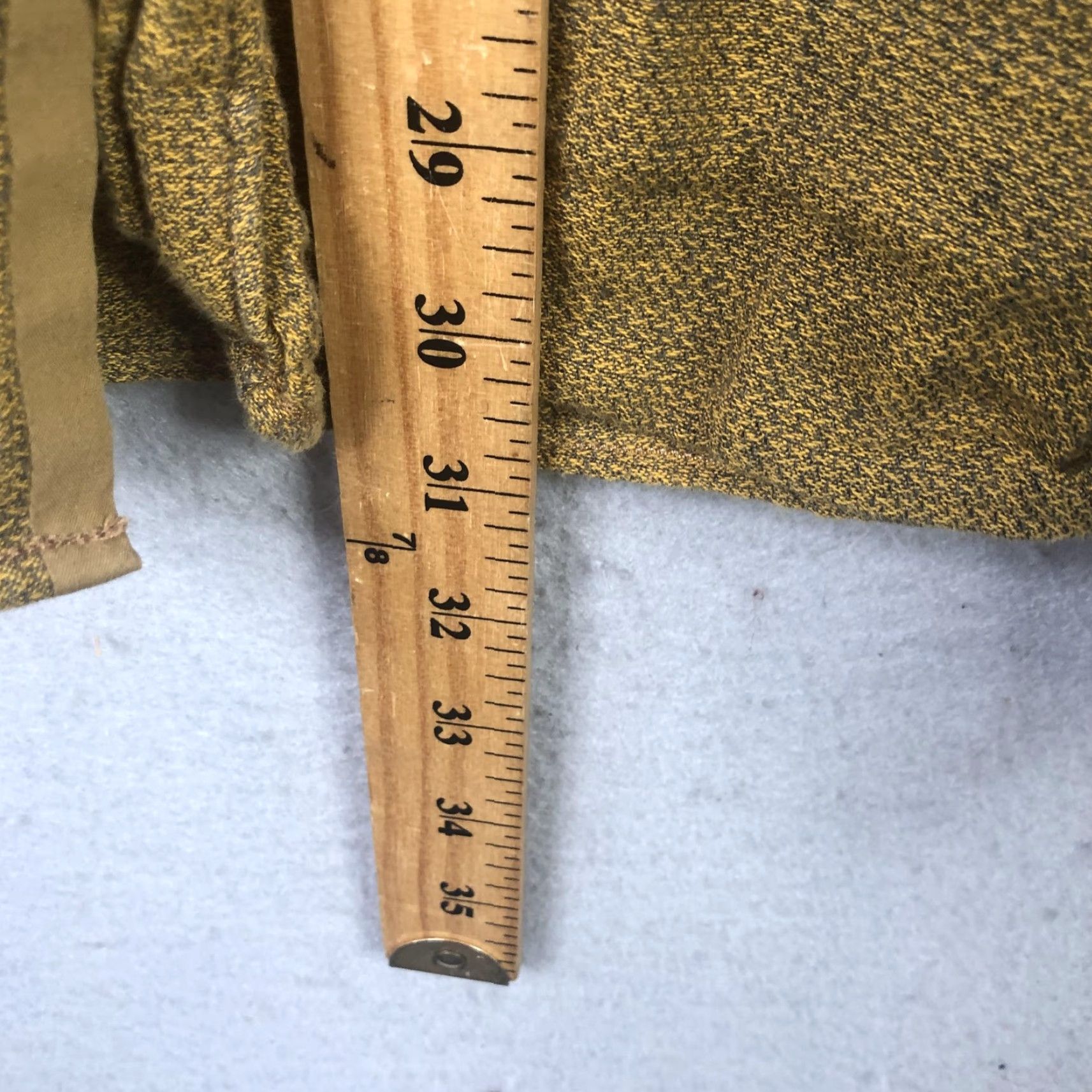 Vintage 32 Bar Blues Shirt Mens XL Gold Textured Woven Long Sleeve Button Front Casual Size US XL / EU 56 / 4 - 4 Thumbnail