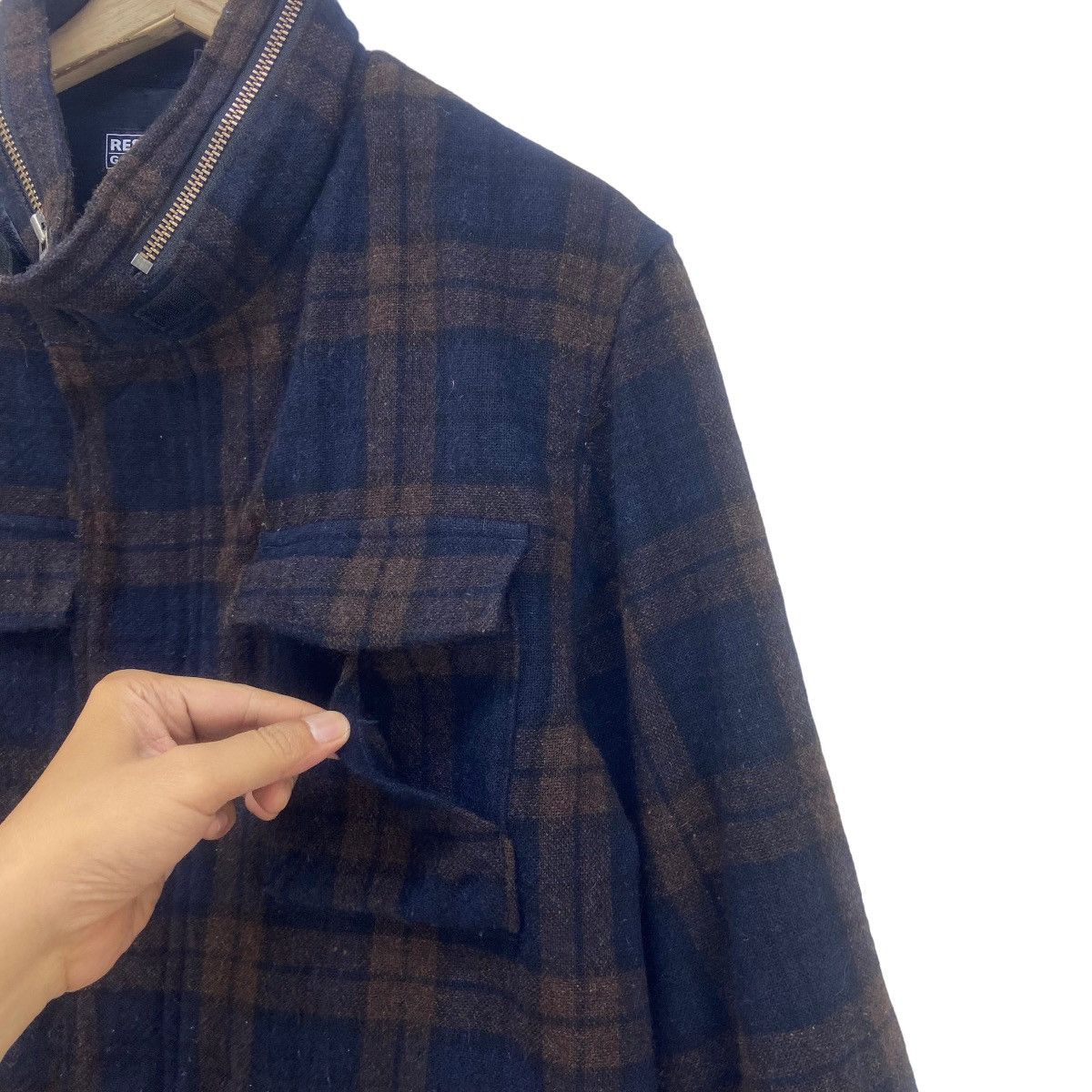Good Enough Vintage Resonate Good Enough Checkered Plaid Wool Jacket Size US S / EU 44-46 / 1 - 9 Thumbnail