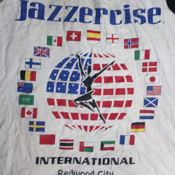 Fruit Of The Loom Vintage Jazzercize International Redwood City Tank Top Size US XL / EU 56 / 4 - 1 Thumbnail