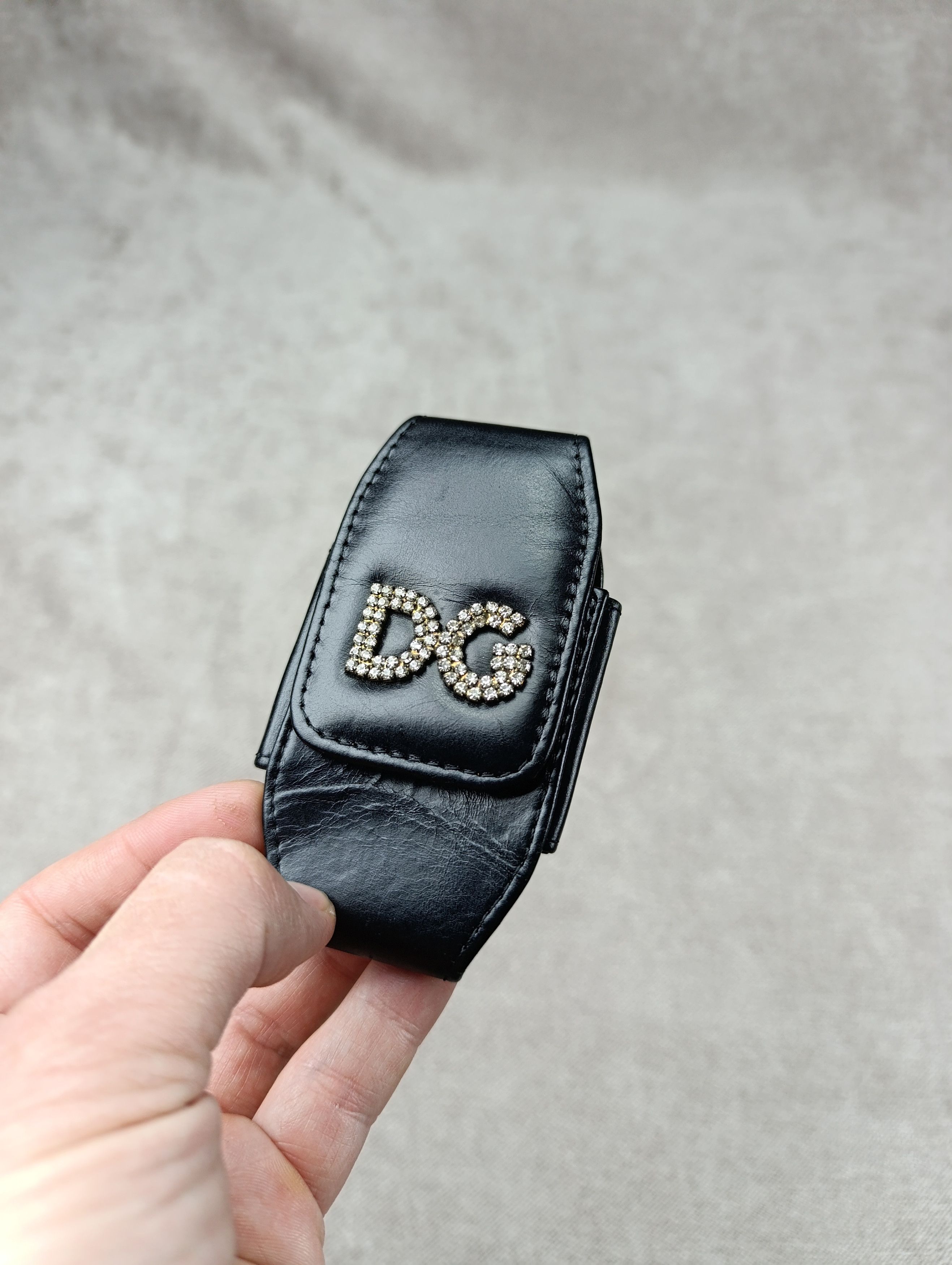 Dolce & Gabbana Dolce Gabbana Black Leather Case/ Bag Size ONE SIZE - 1 Thumbnail
