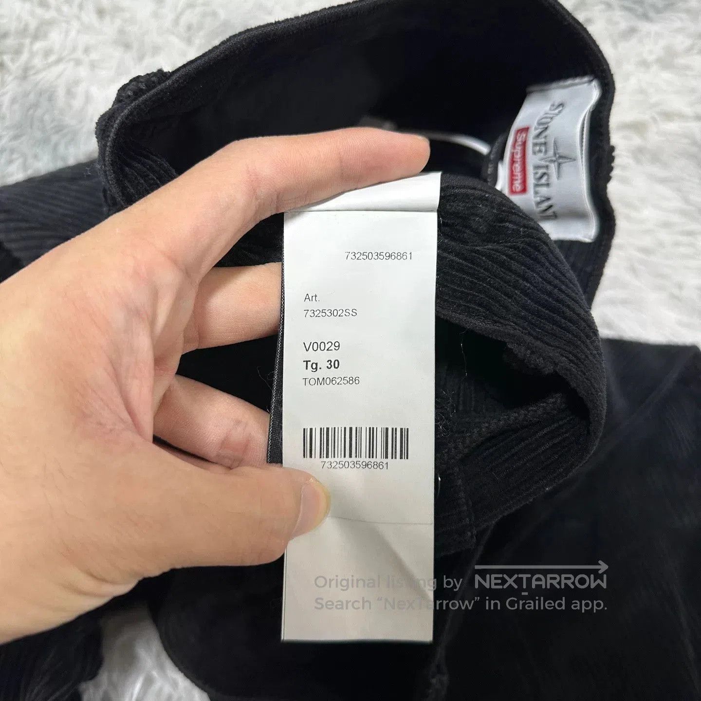 Stone Island stone island supreme corduroy pants black. Size US 30 / EU 46 - 6 Thumbnail