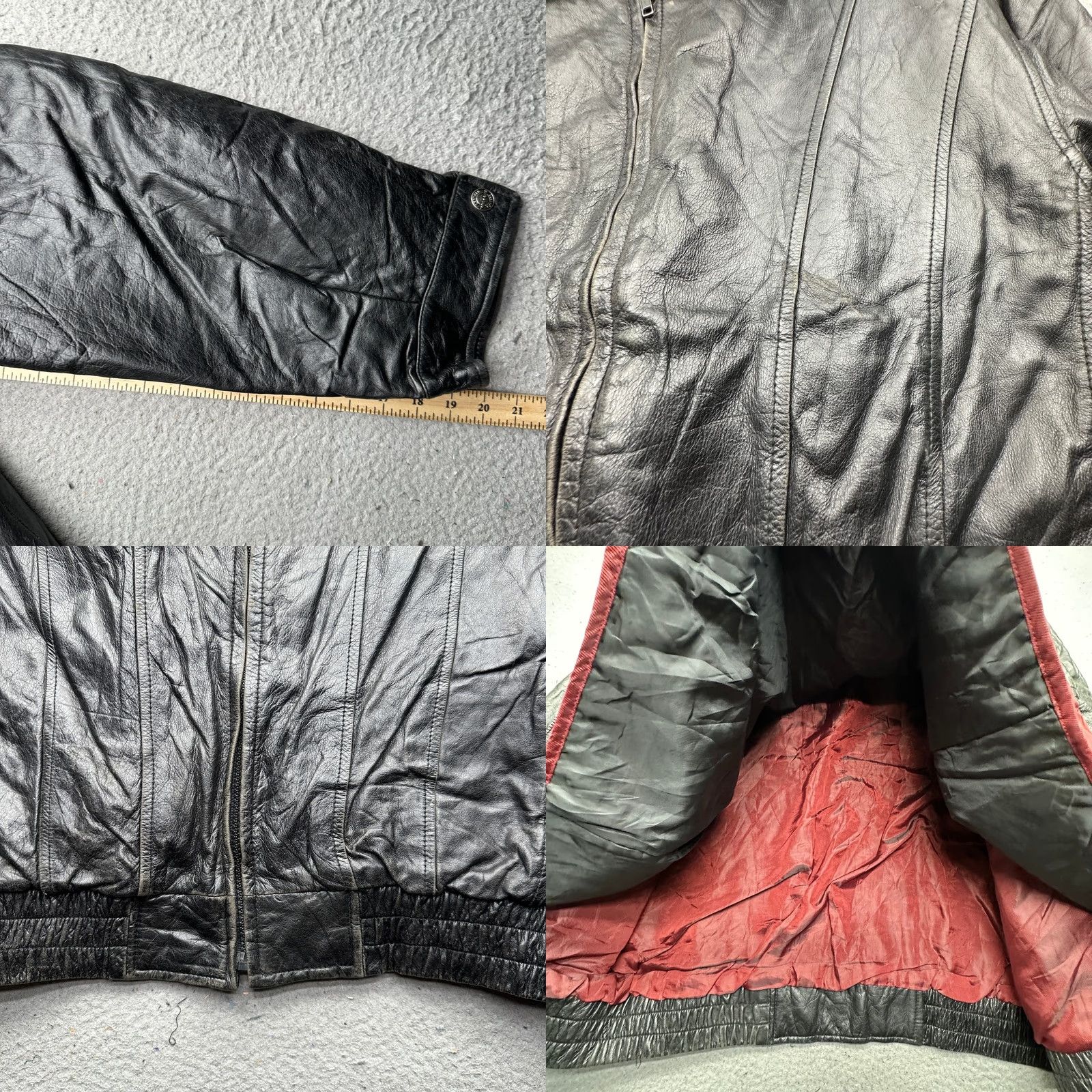Vintage VINTAGE Wilsons Leather Thinsulate Jacket Men 2XLT Black Removable Liner Bomber Jacket/Bomber Mens 2XL Black Thinsulate Leather Bomber Jacket Size US XXL / EU 58 / 5 - 8 Thumbnail